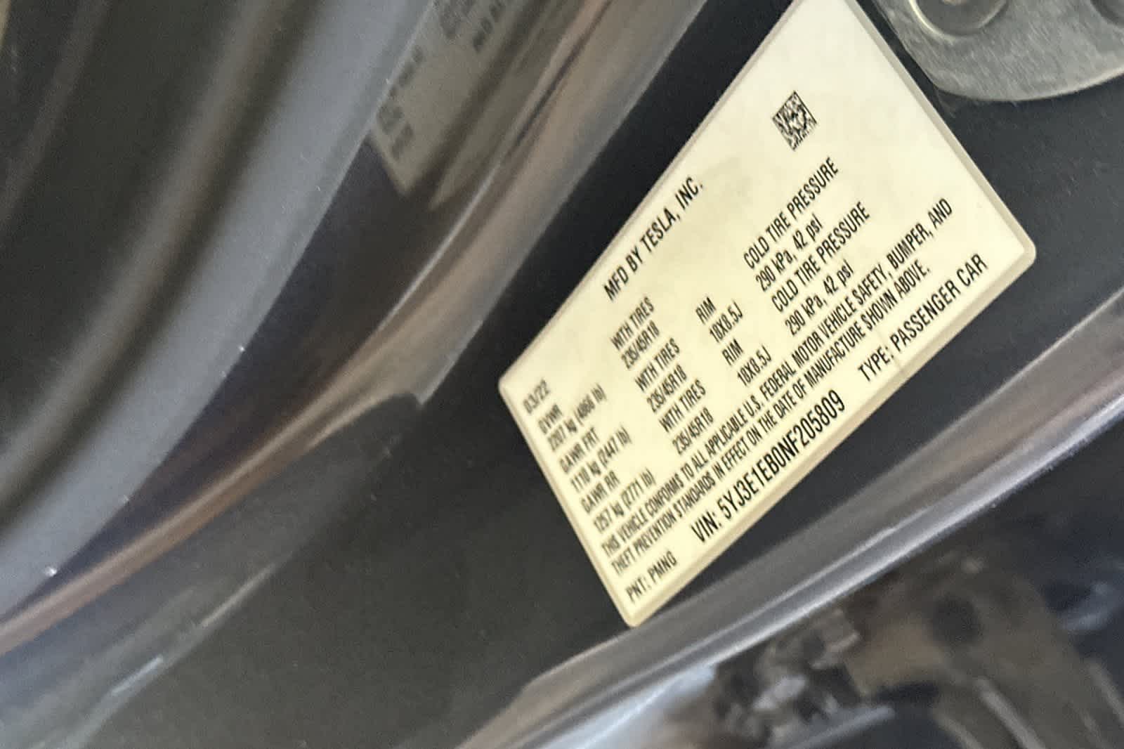 2022 Tesla Model 3 Long Range 30