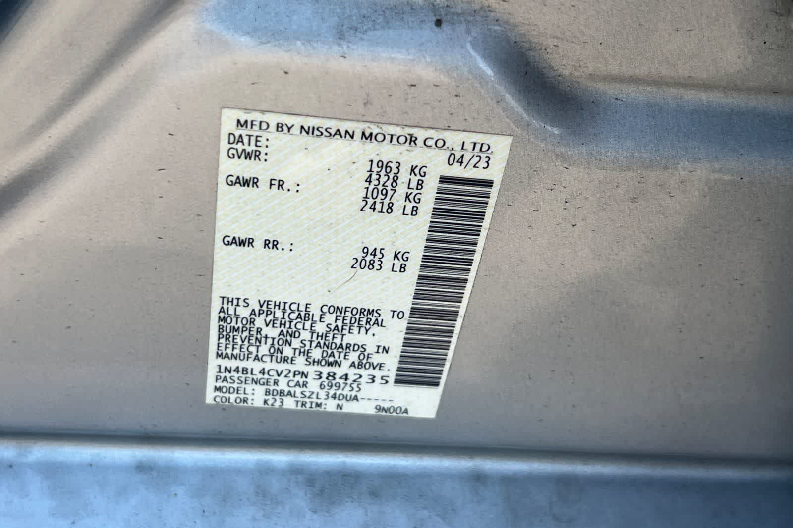 Thumbnail: 2023 Nissan Altima - 35