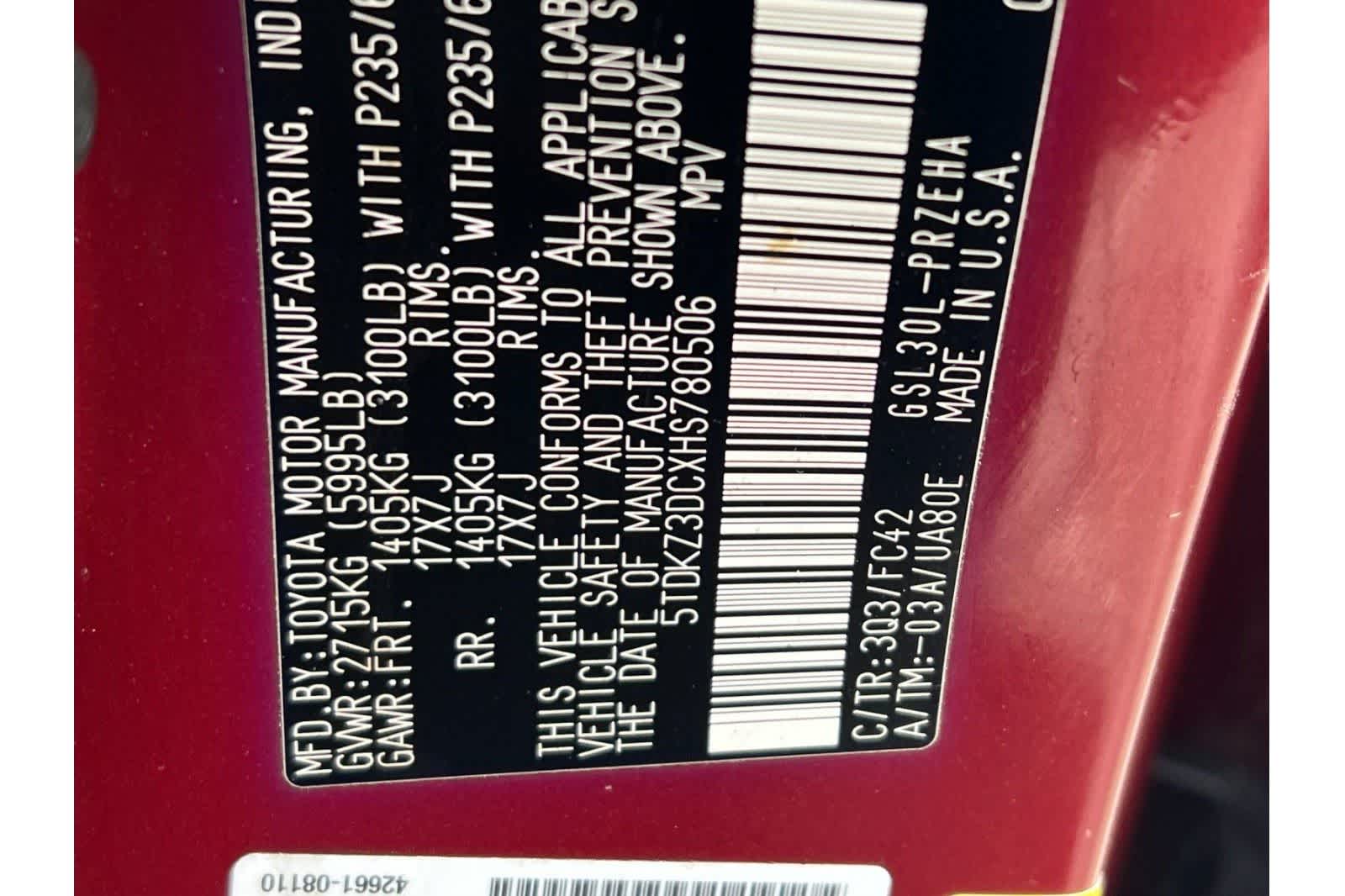 Thumbnail: 2017 Toyota Sienna - 40