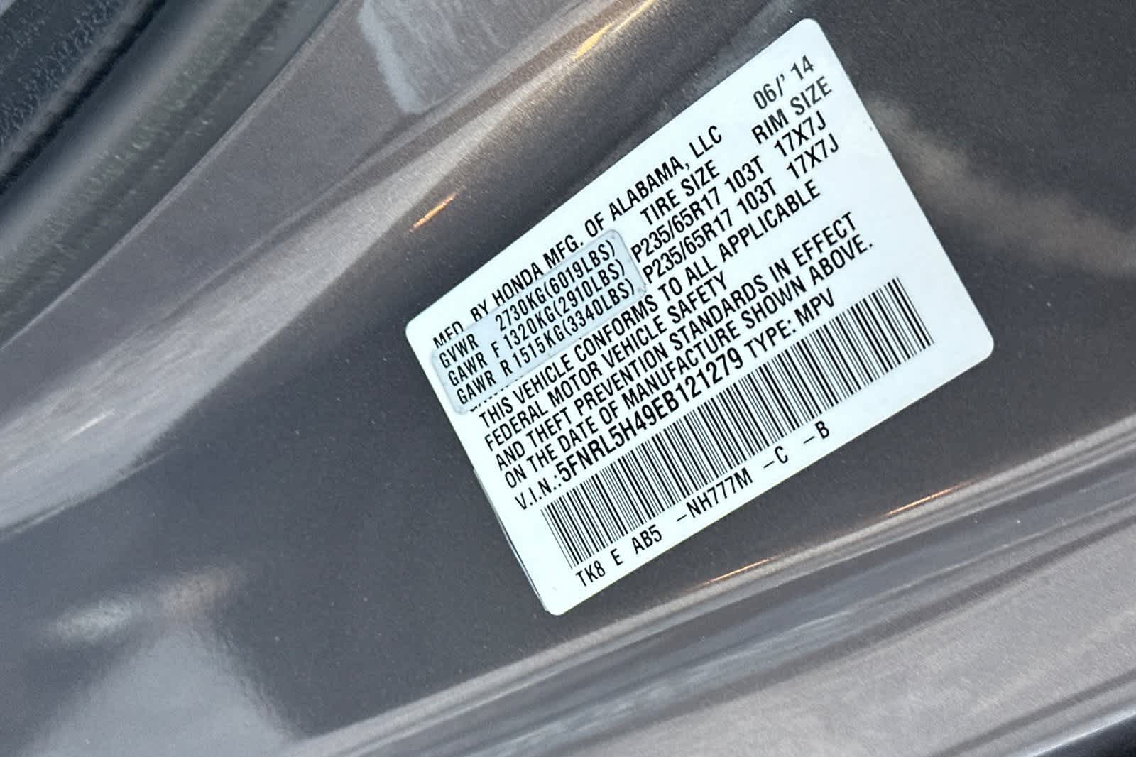 Thumbnail: 2014 Honda Odyssey - 28