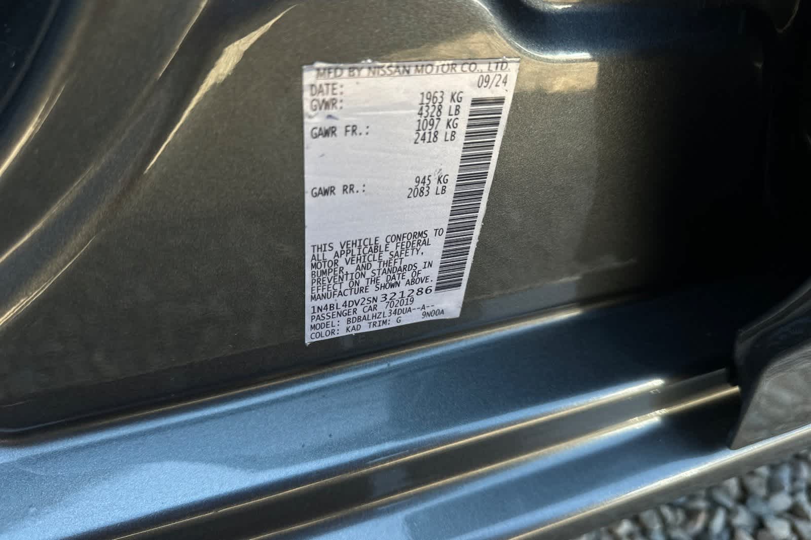 2025 Nissan Altima SV 30