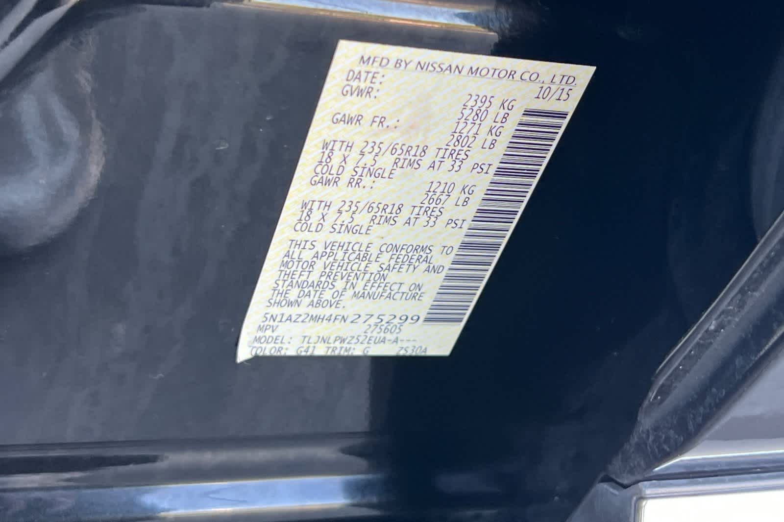 Thumbnail: 2015 Nissan Murano - 38