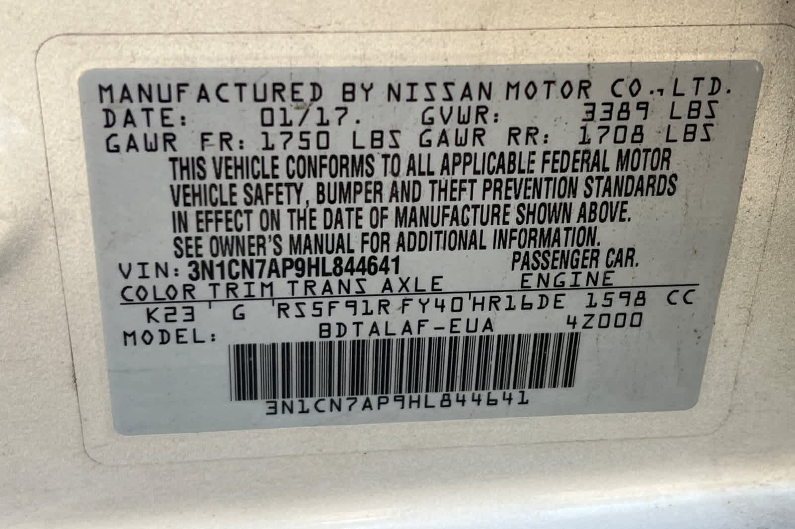 Thumbnail: 2017 Nissan Versa - 26