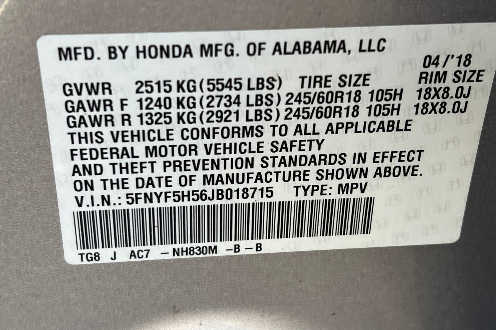 Thumbnail: 2018 Honda Pilot - 31