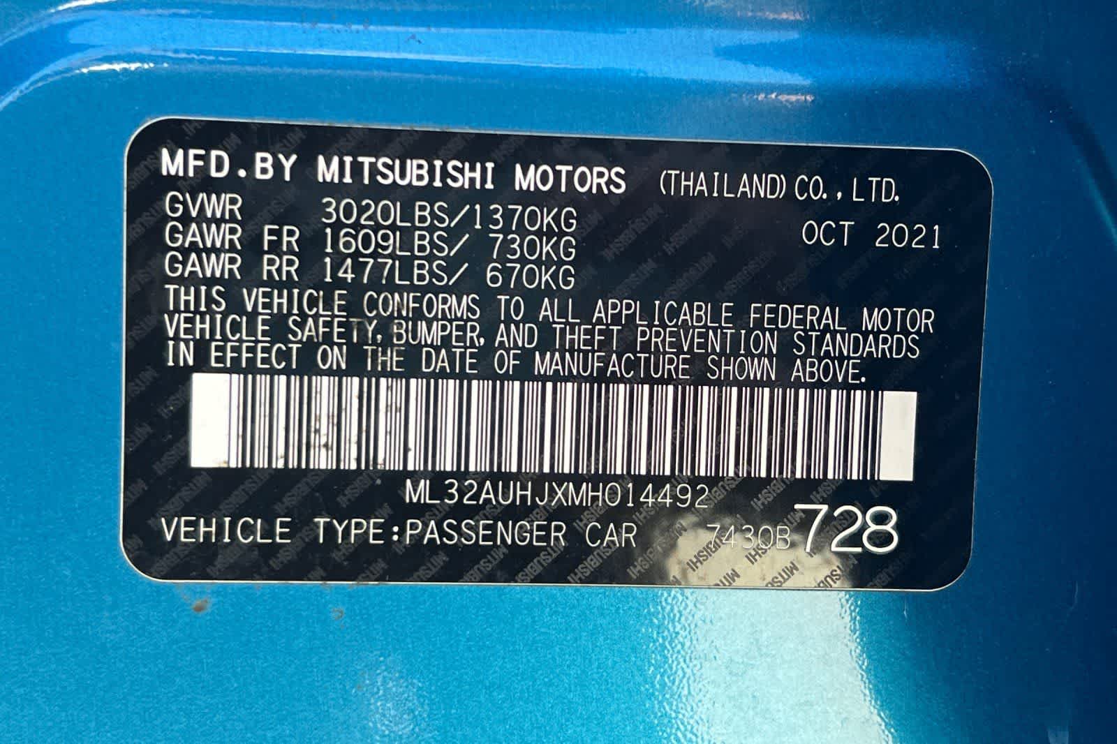 Thumbnail: 2021 Mitsubishi Mirage - 27
