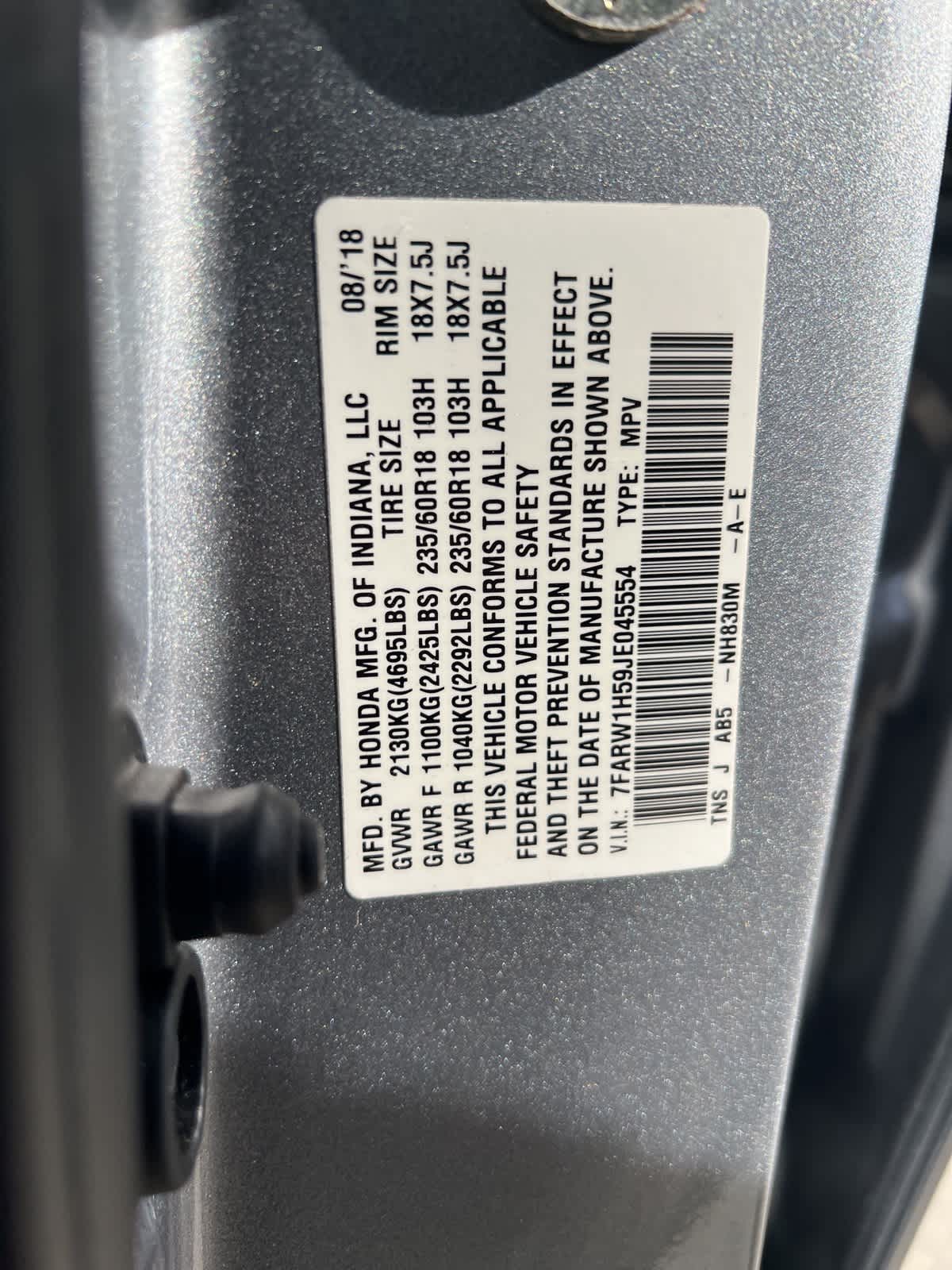 Thumbnail: 2018 Honda CR-V - 18