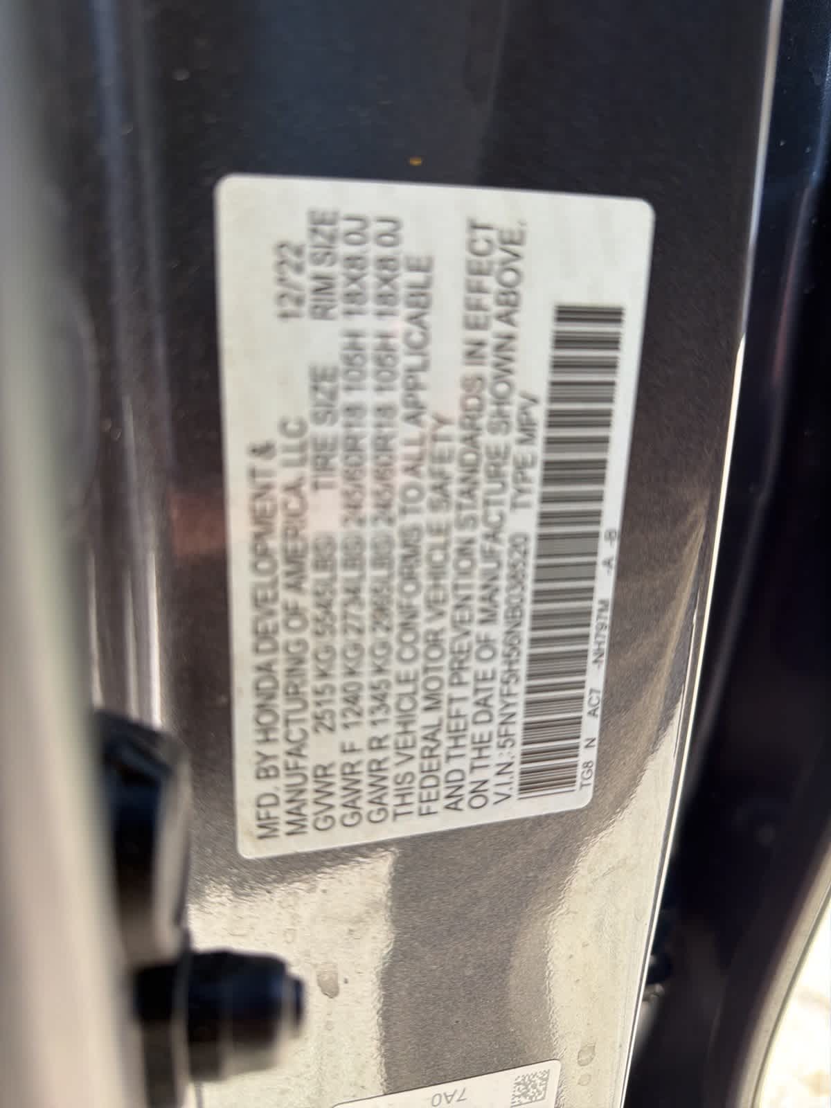 Thumbnail: 2022 Honda Pilot - 18