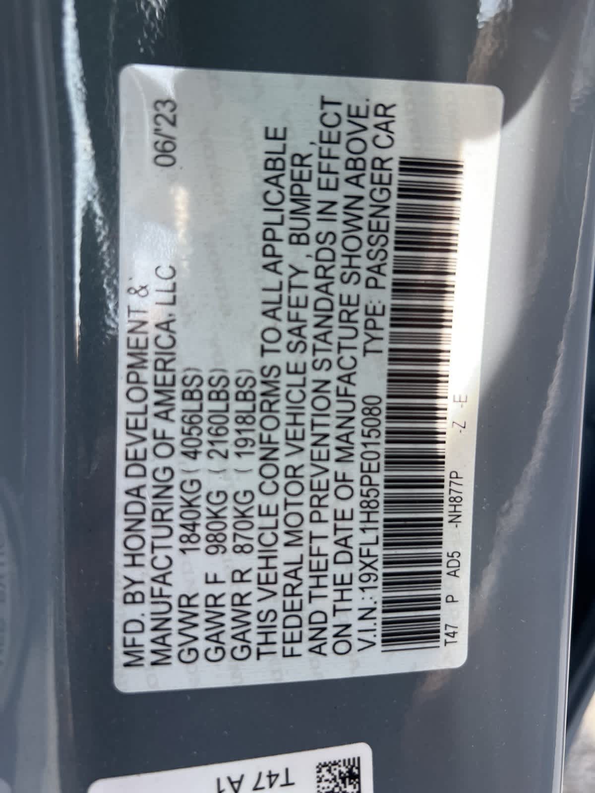 2023 Honda Civic Sport Touring 18
