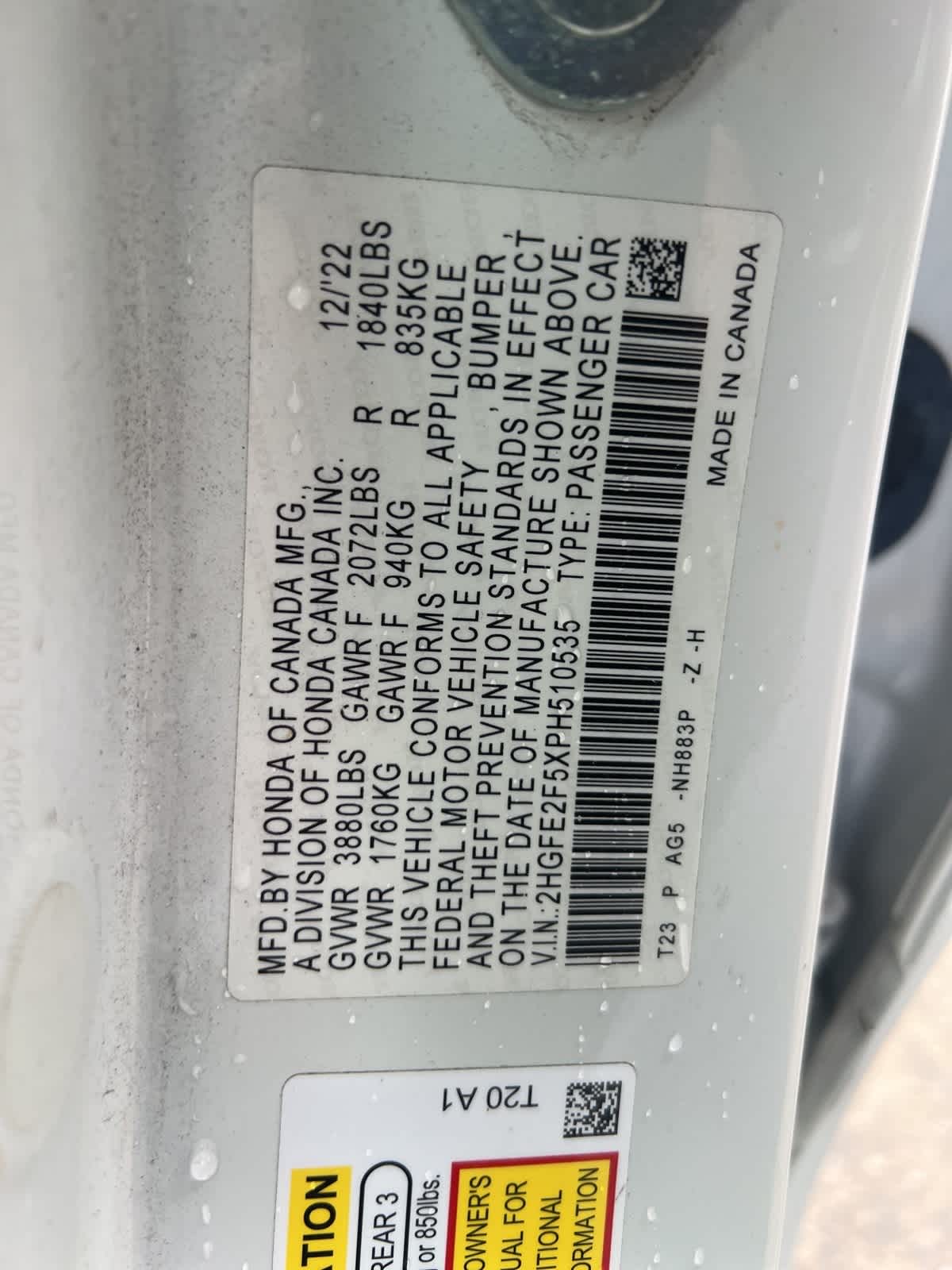 Thumbnail: 2023 Honda Civic - 19