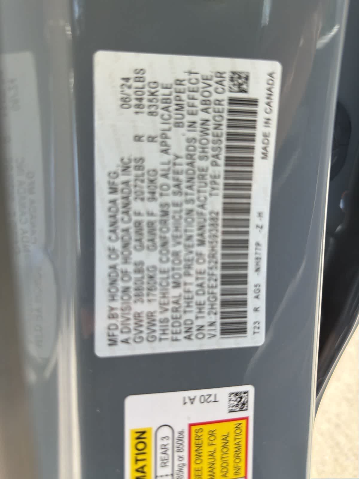 Thumbnail: 2024 Honda Civic - 19