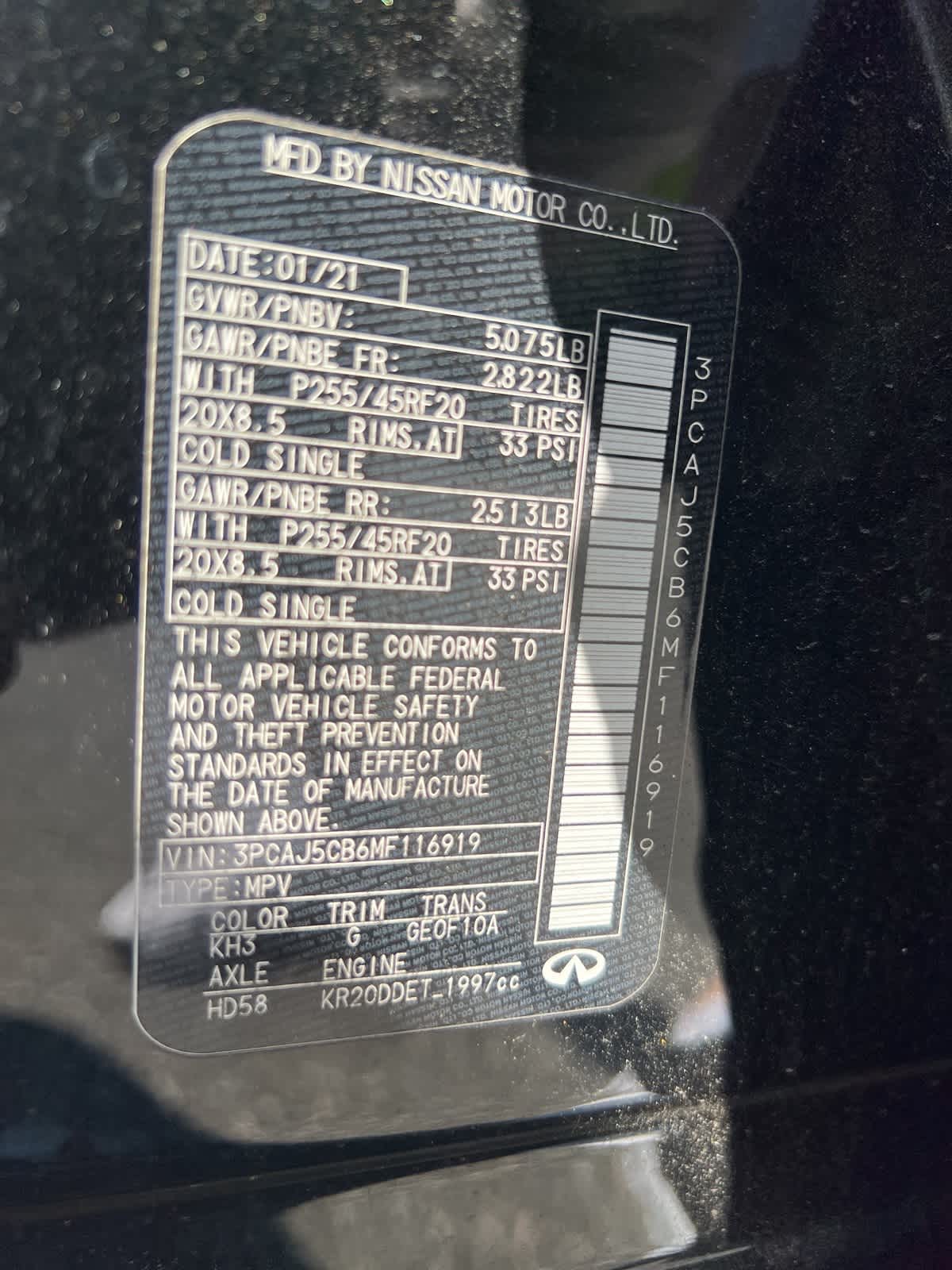 Thumbnail: 2021 INFINITI QX50 - 18