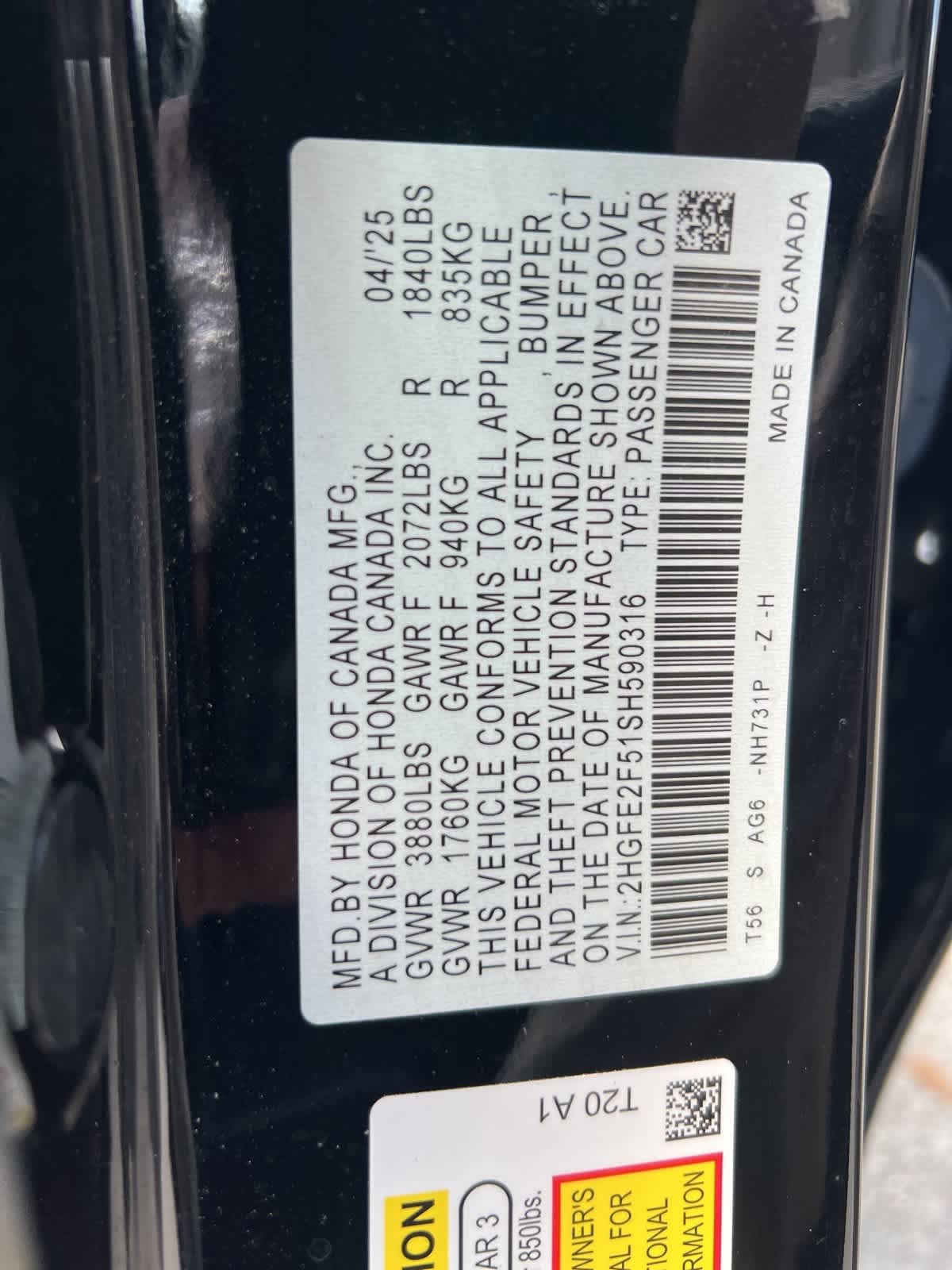 Thumbnail: 2025 Honda Civic - 19