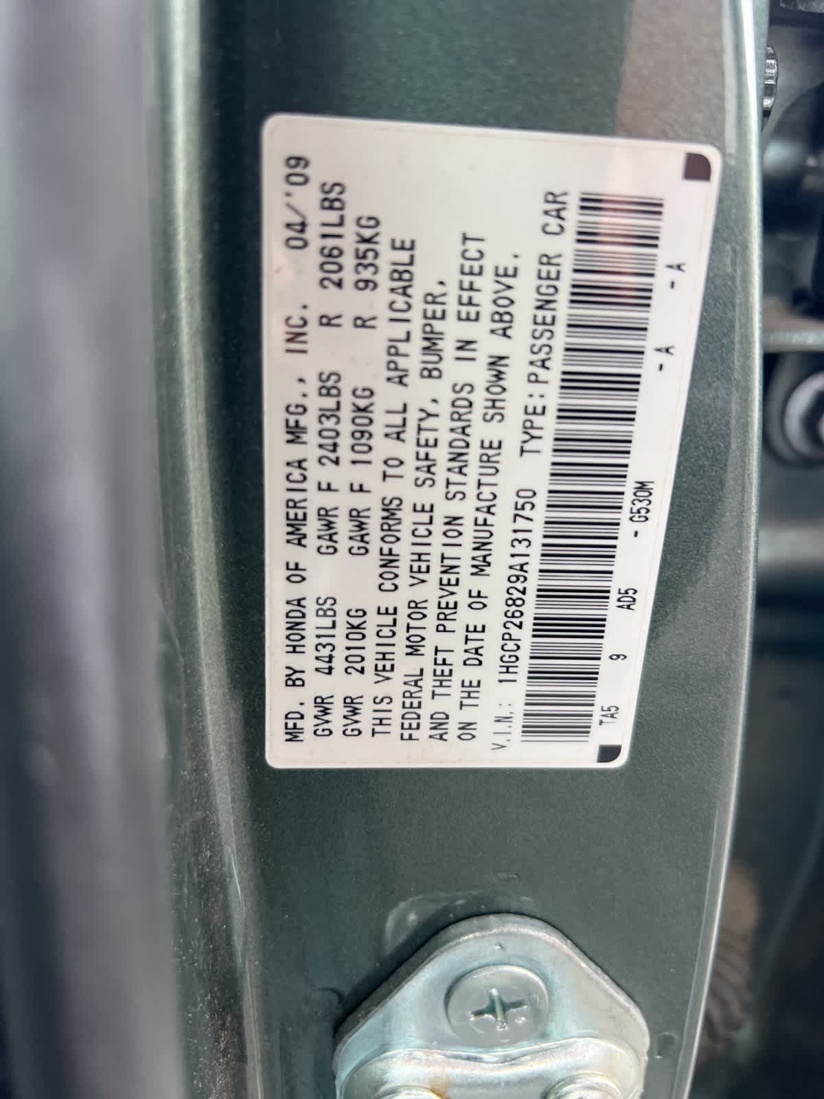 Thumbnail: 2009 Honda Accord - 18