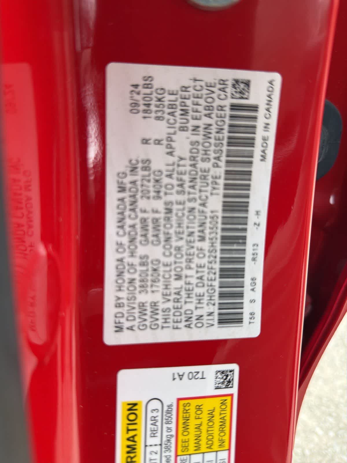 Thumbnail: 2025 Honda Civic - 19