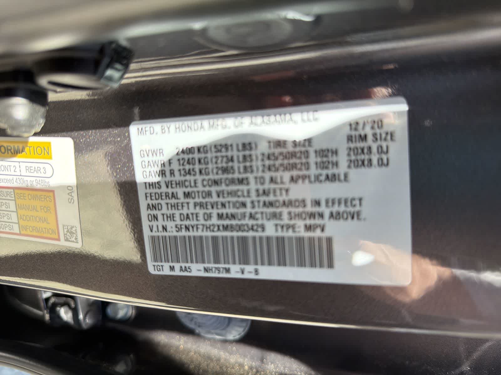 Thumbnail: 2021 Honda Passport - 22