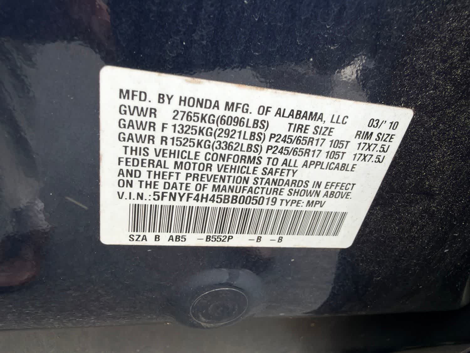 Thumbnail: 2011 Honda Pilot - 20