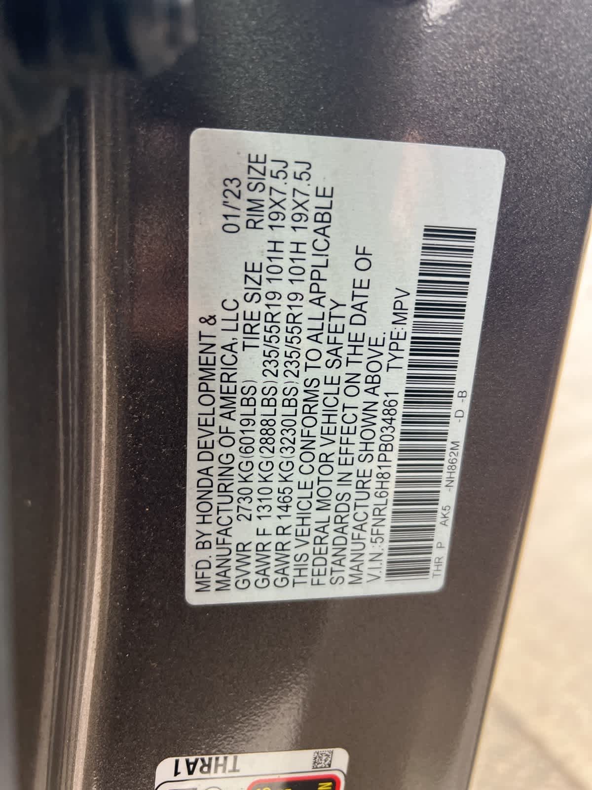 Thumbnail: 2023 Honda Odyssey - 19