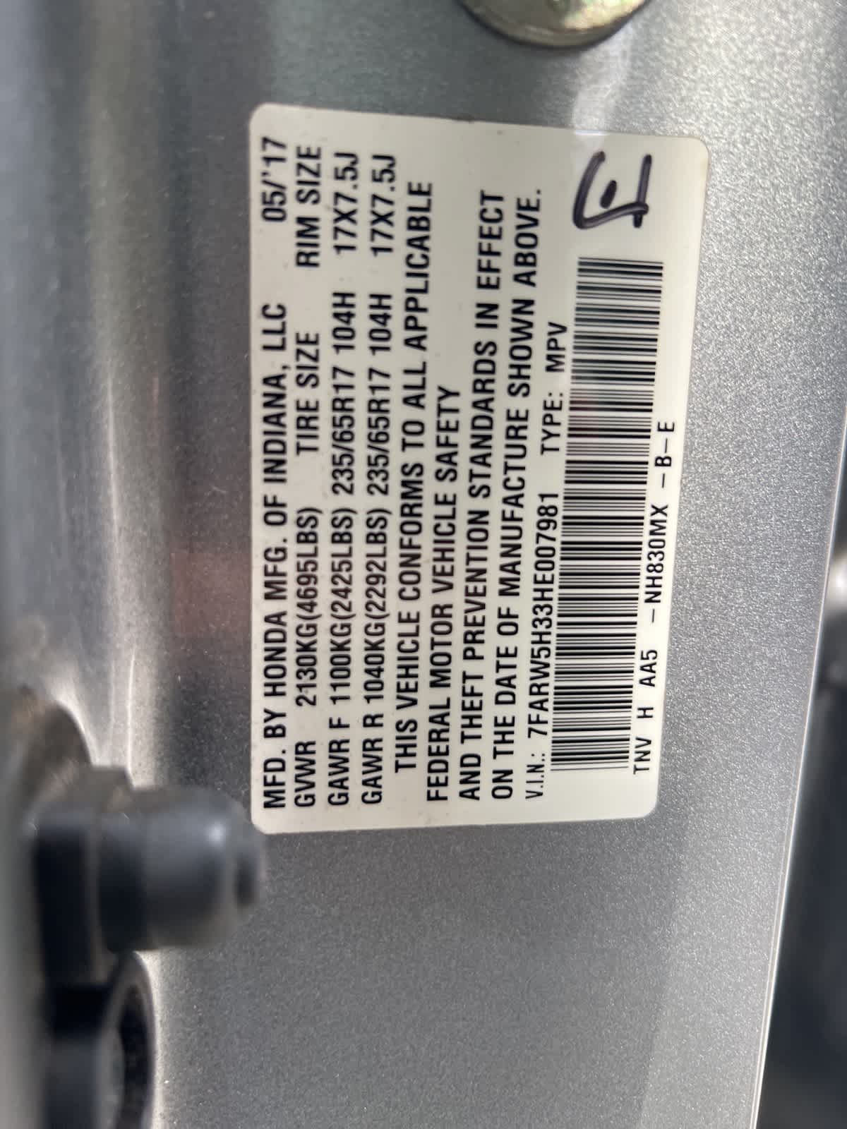 Thumbnail: 2017 Honda CR-V - 19