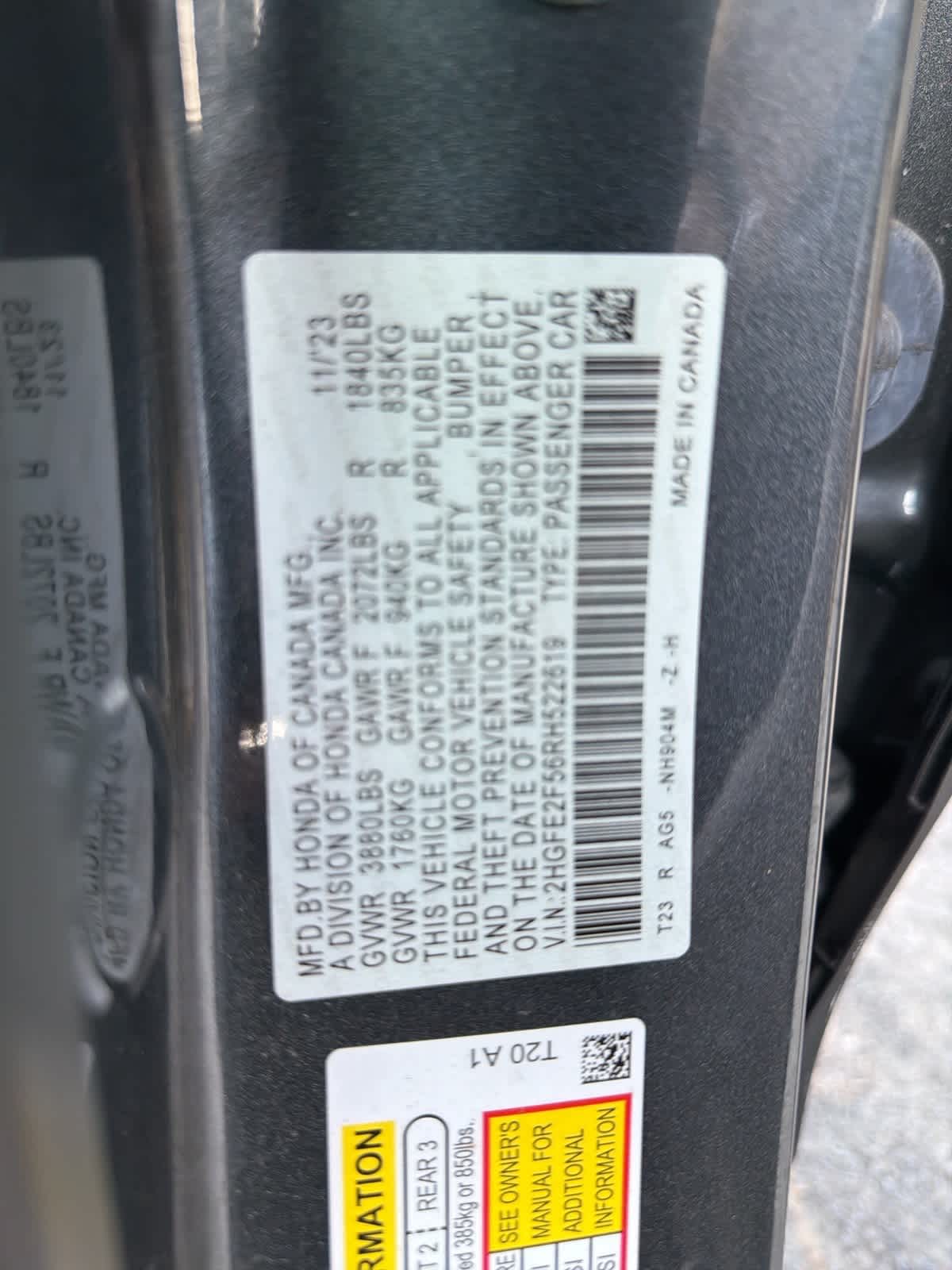 Thumbnail: 2024 Honda Civic - 19