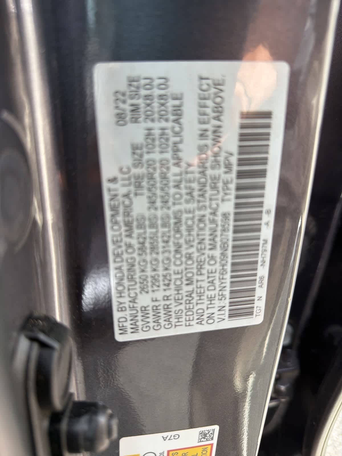 Thumbnail: 2022 Honda Pilot - 18