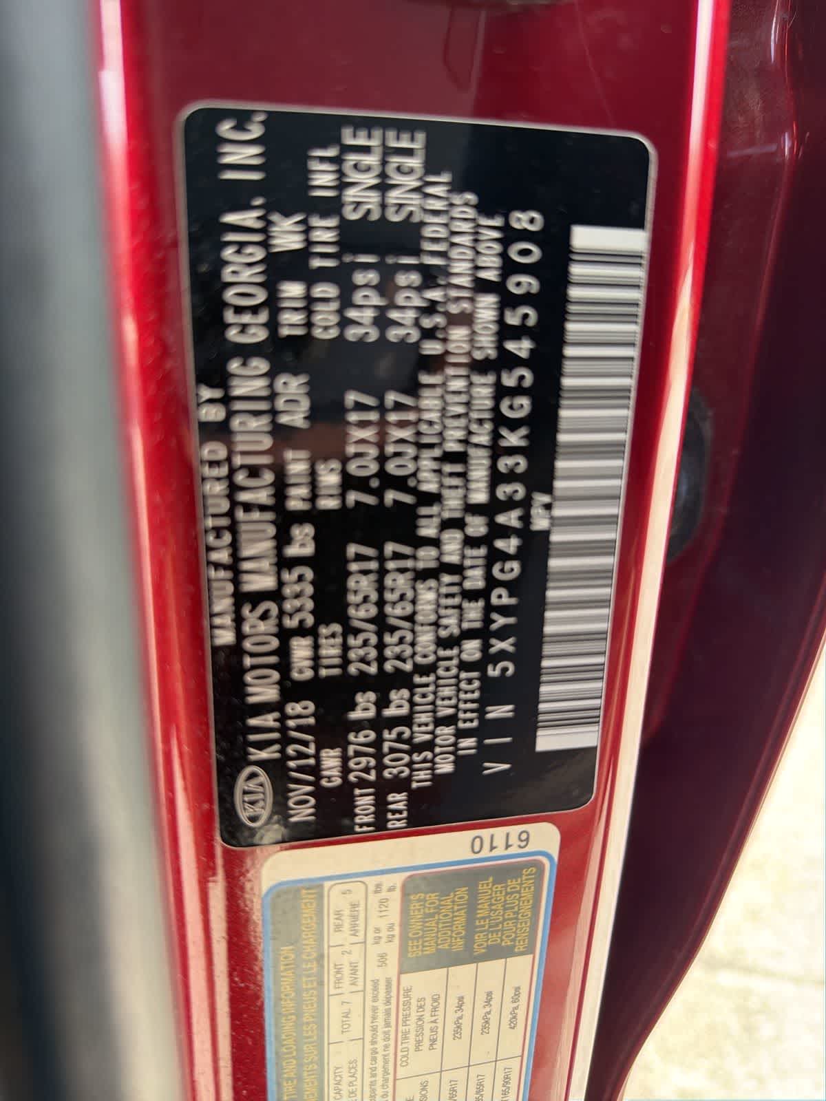 Thumbnail: 2019 Kia Sorento - 18