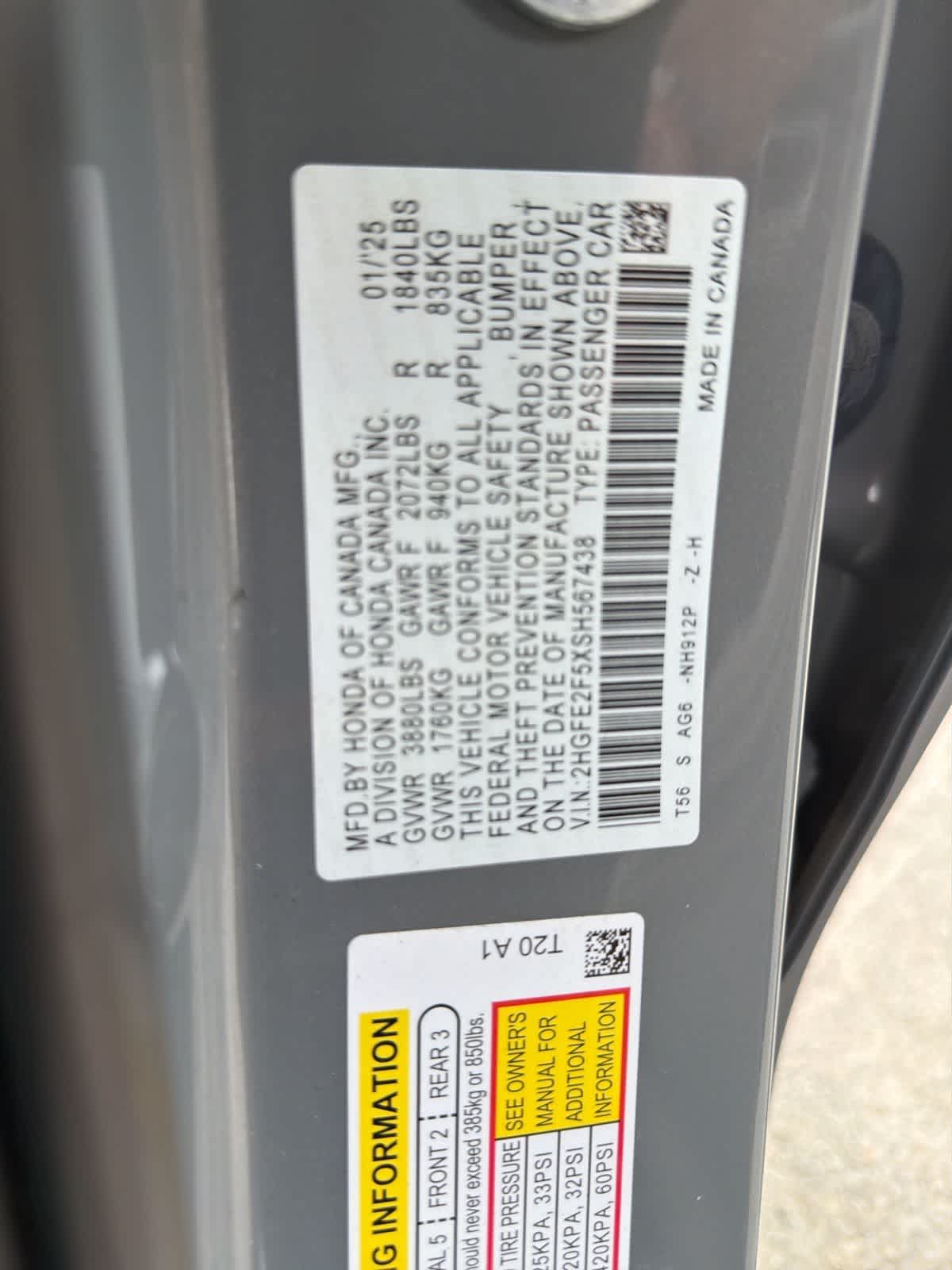 Thumbnail: 2025 Honda Civic - 19