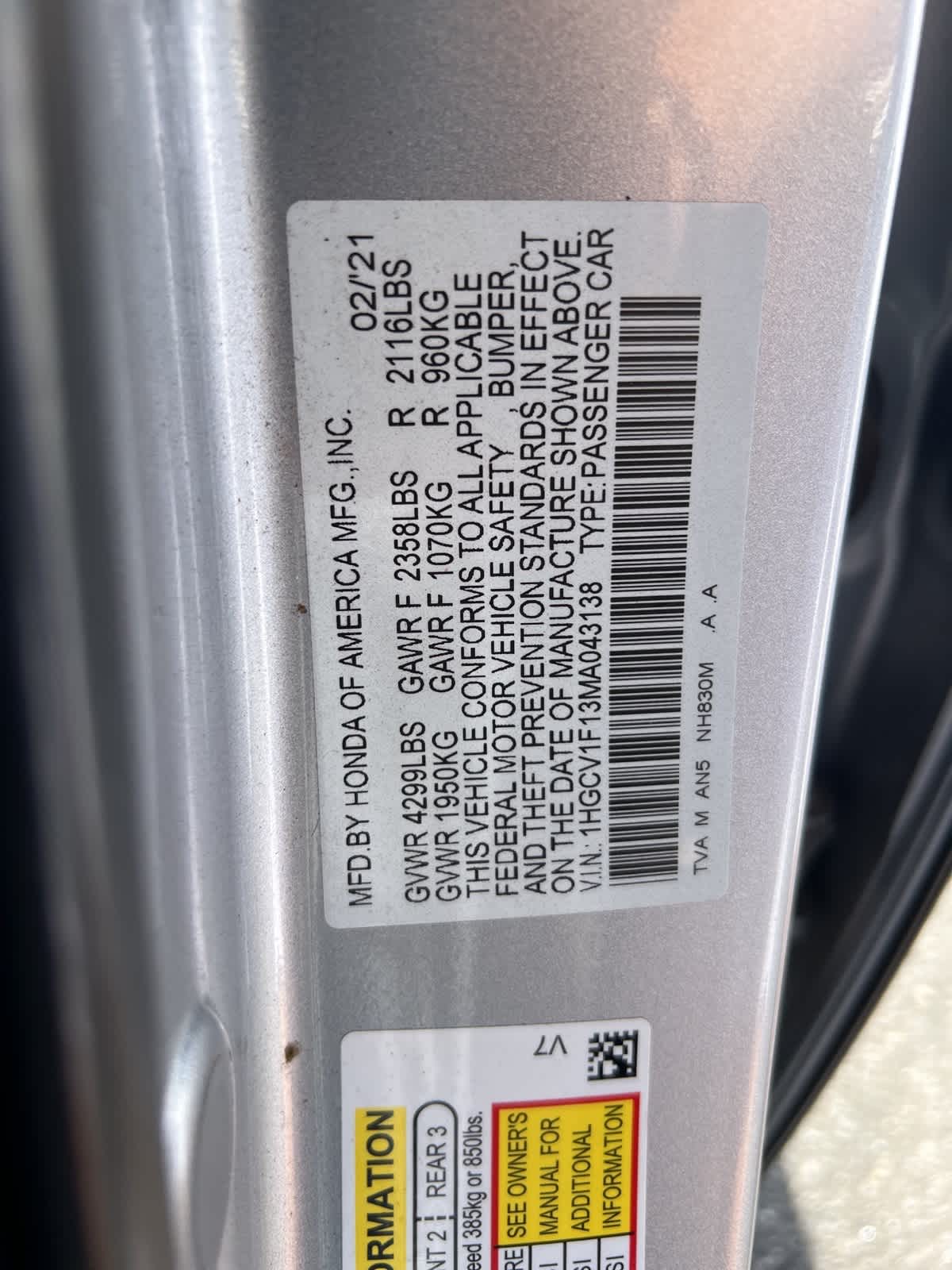 Thumbnail: 2021 Honda Accord - 19