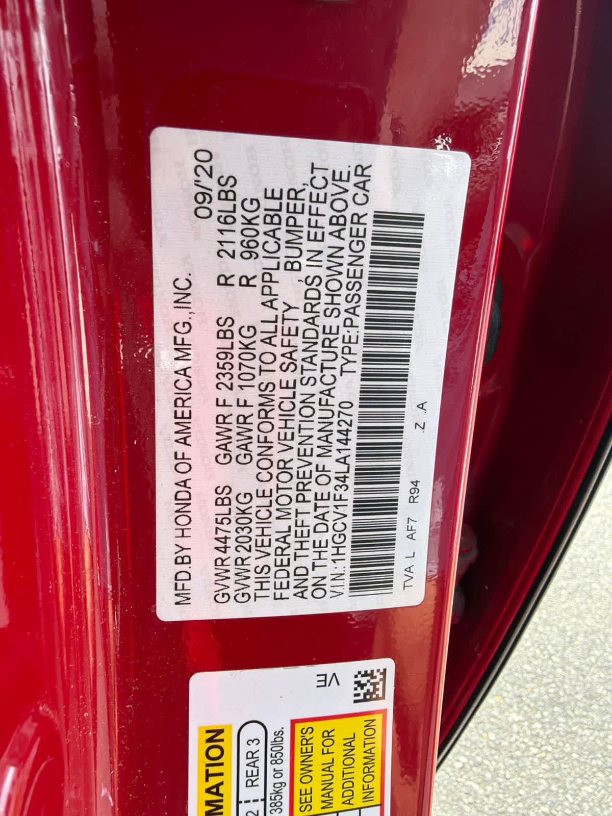 Thumbnail: 2020 Honda Accord - 22