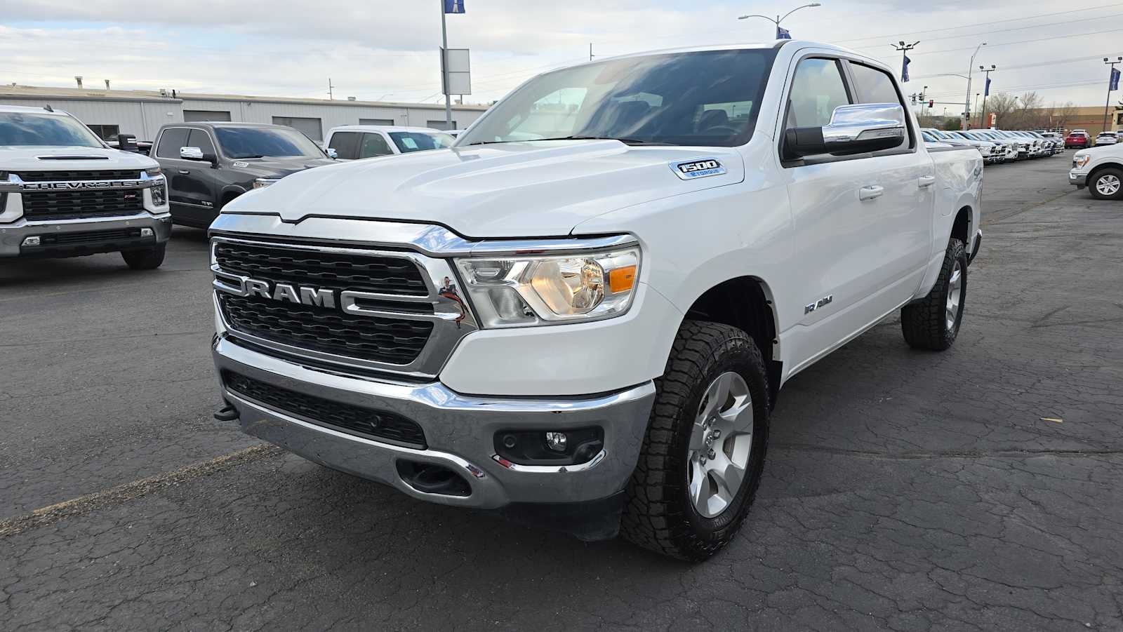 Used 2022 RAM Ram 1500 Big Horn with VIN 1C6RRFFG3NN383910 for sale in Billings, MT