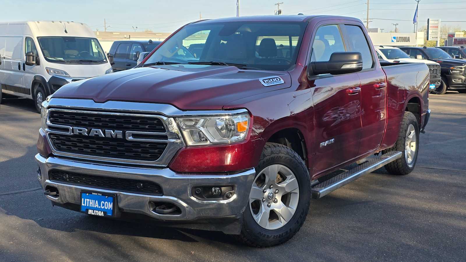 Certified 2022 RAM Ram 1500 Pickup Big Horn/Lone Star with VIN 1C6SRFBT4NN178956 for sale in Billings, MT
