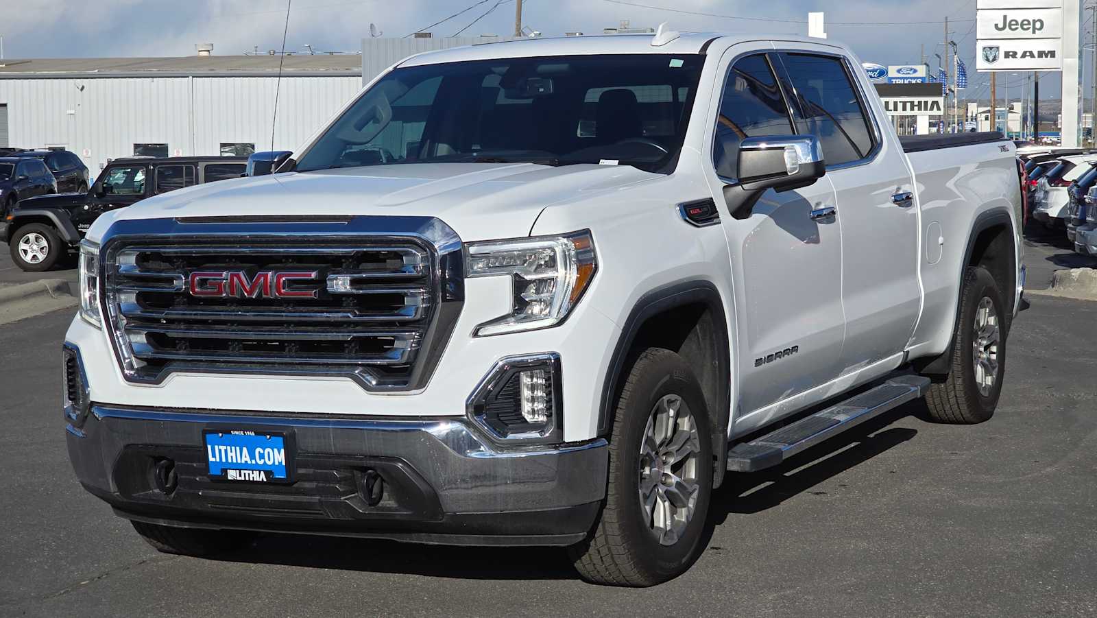 Certified 2021 GMC Sierra 1500 SLT with VIN 3GTU9DEL8MG414131 for sale in Billings, MT