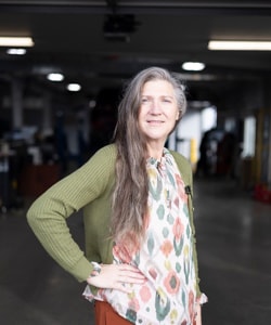 Staff member Sally Sheeks from 310b5008e248