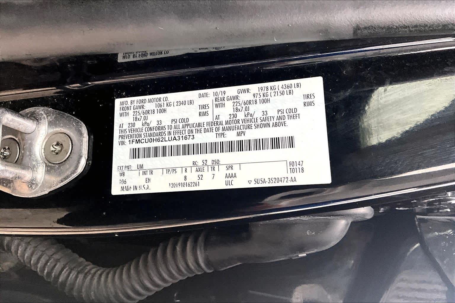 Thumbnail: 2020 Ford Escape - 18