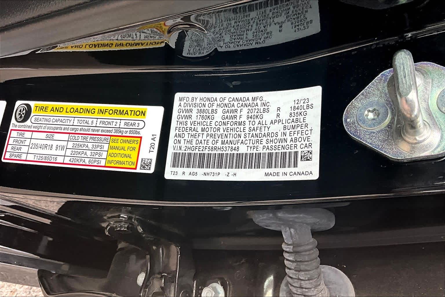 Thumbnail: 2024 Honda Civic - 18