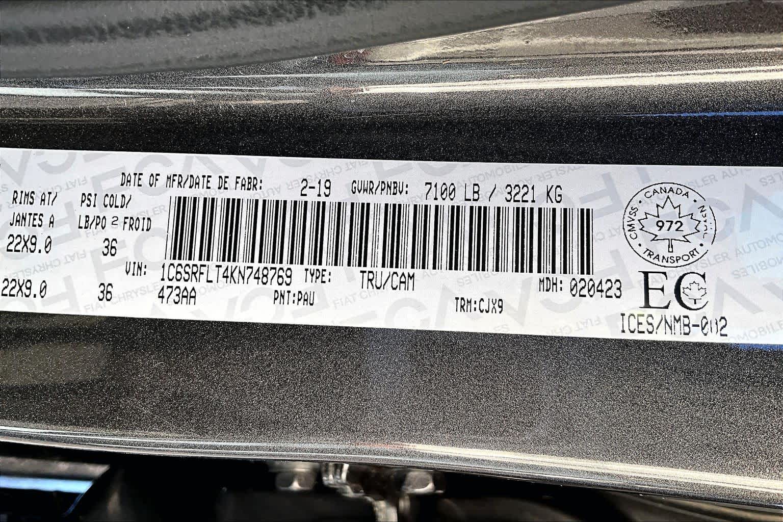 Thumbnail: 2019 RAM 1500 - 20