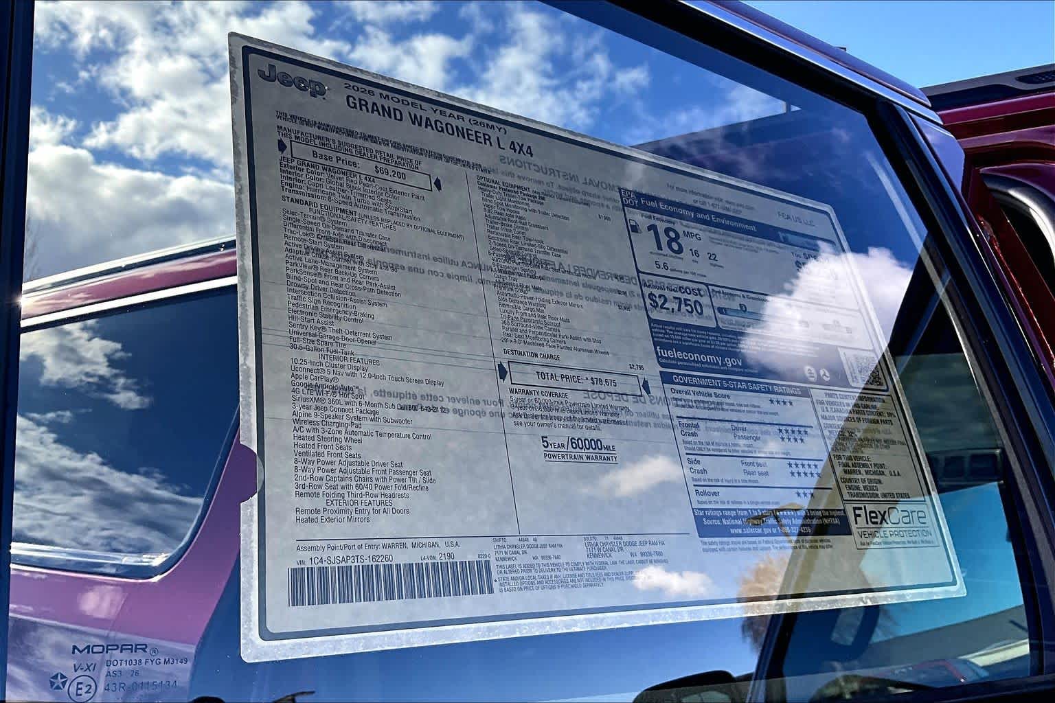 Thumbnail: 2026 Jeep Grand Wagoneer L - 22