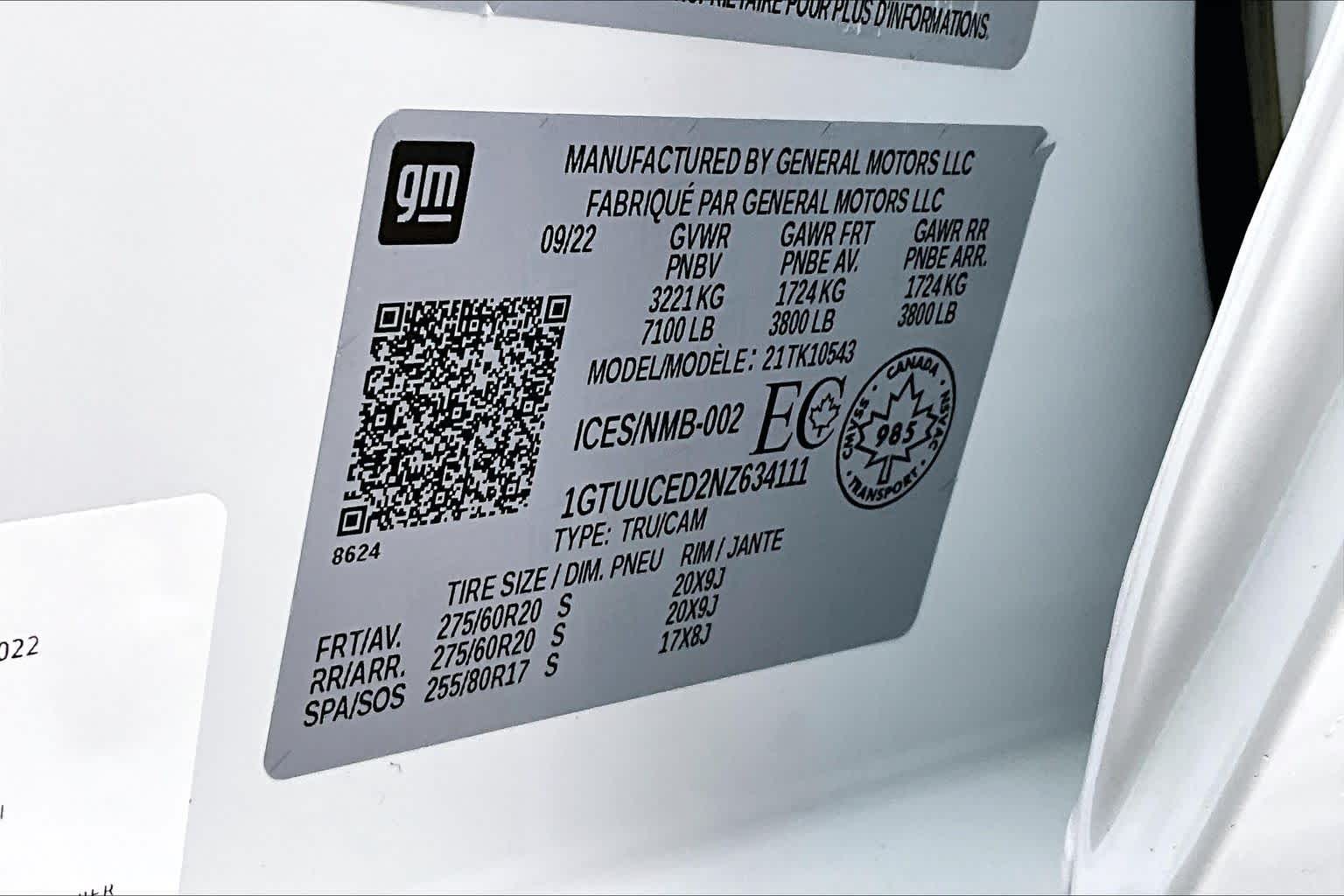 Thumbnail: 2022 GMC Sierra 1500 - 20