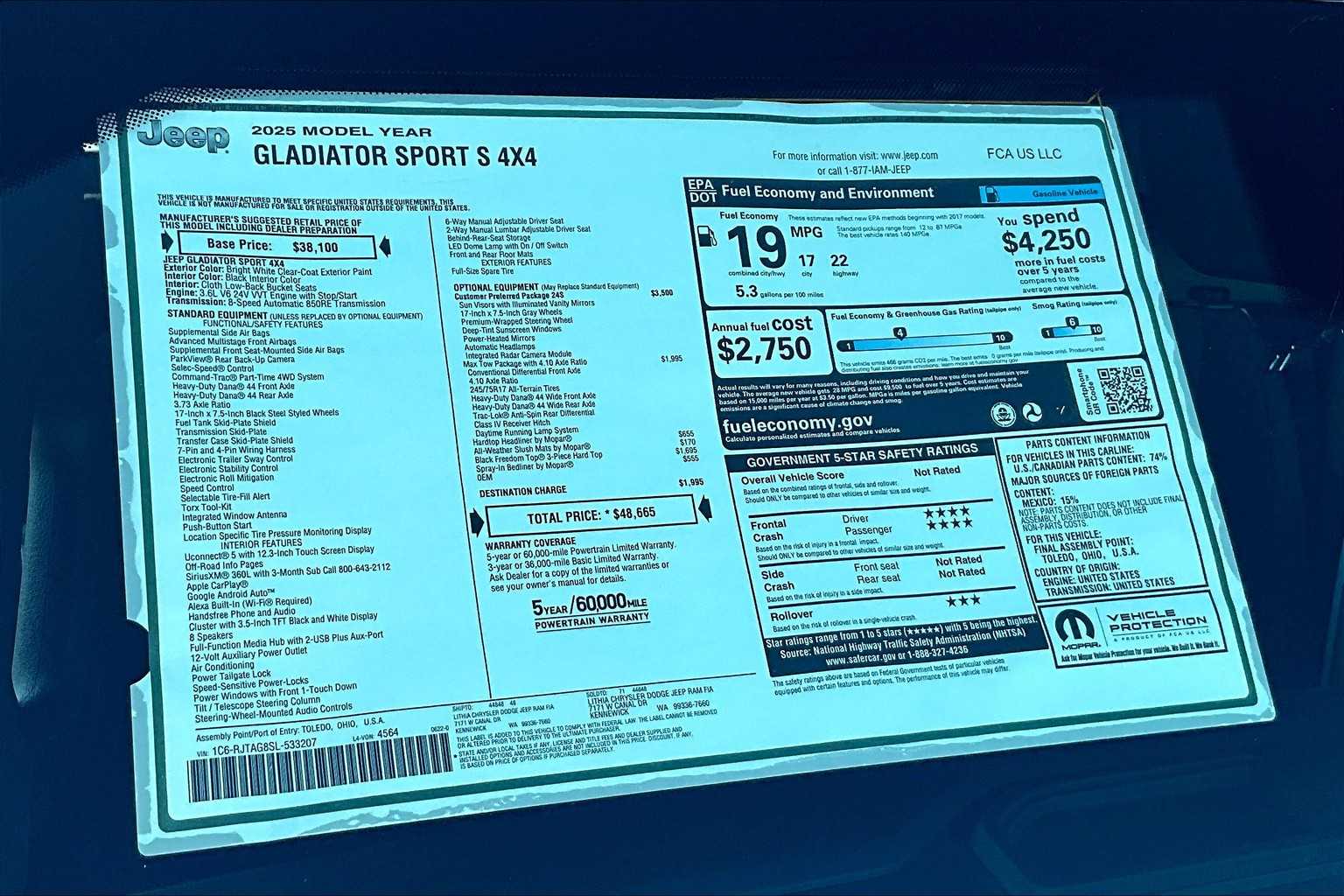 Thumbnail: 2025 Jeep Gladiator - 23