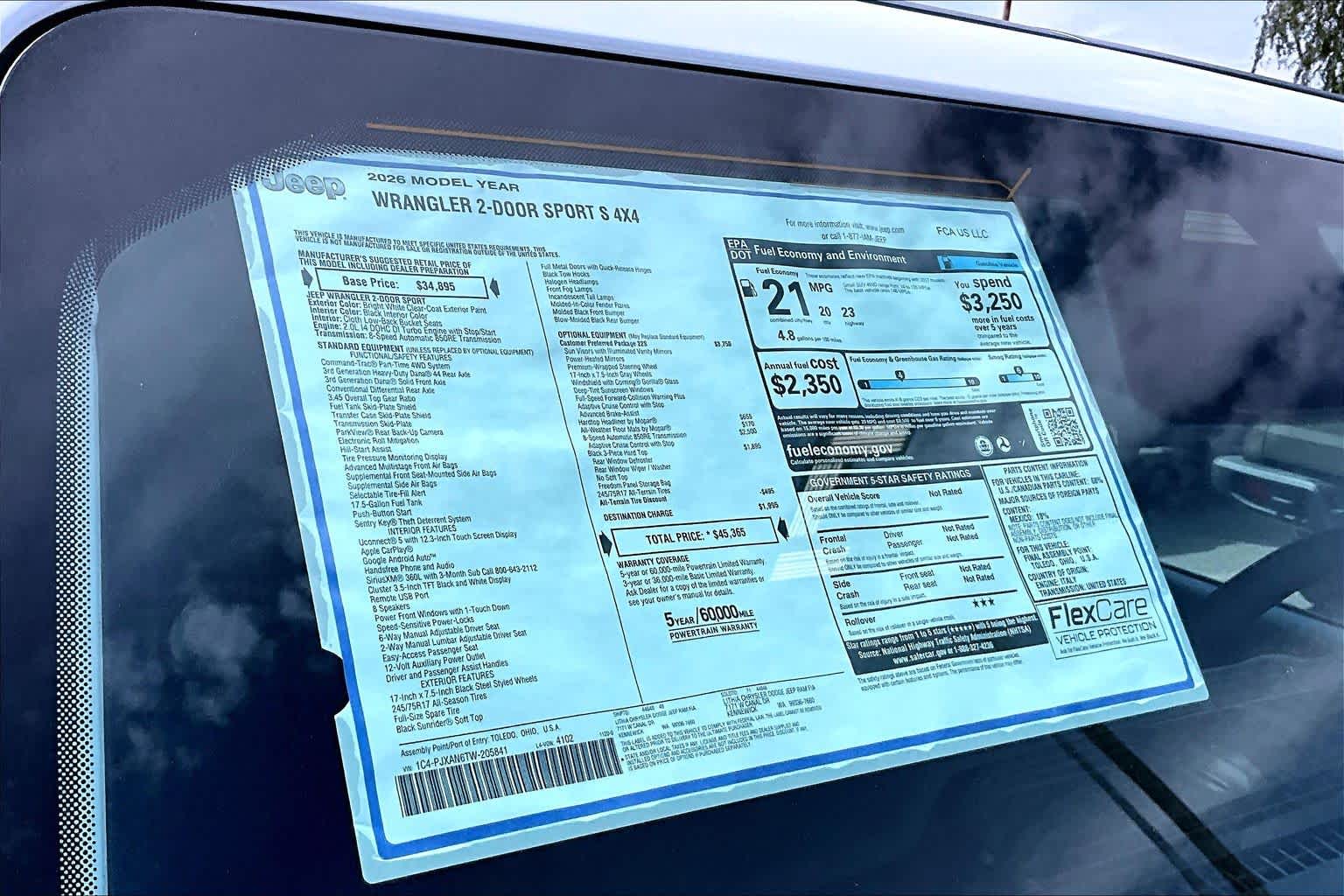 2026 Jeep Wrangler 2-Door Sport S - Photo 20