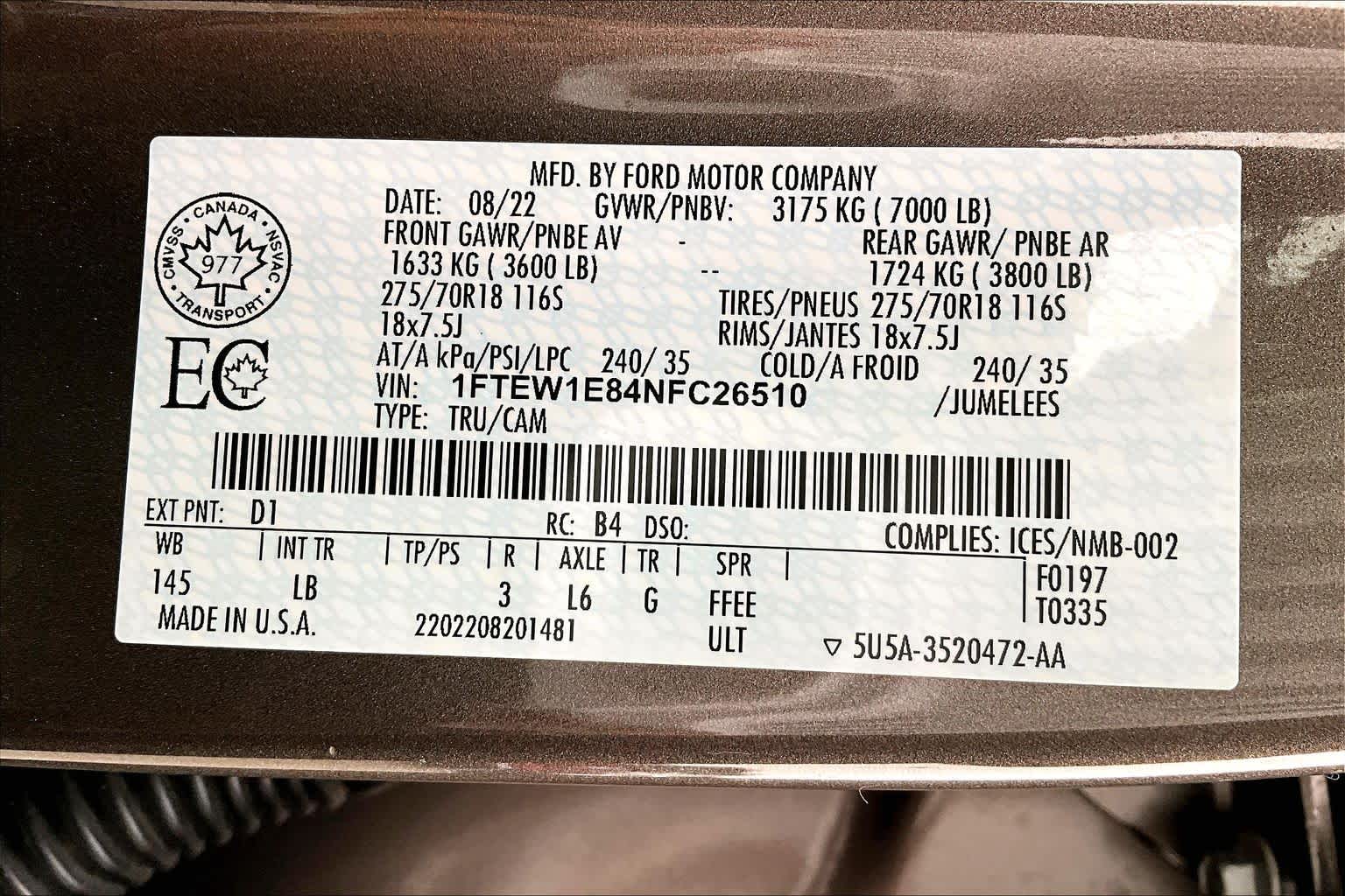 Thumbnail: 2022 Ford F-150 - 20