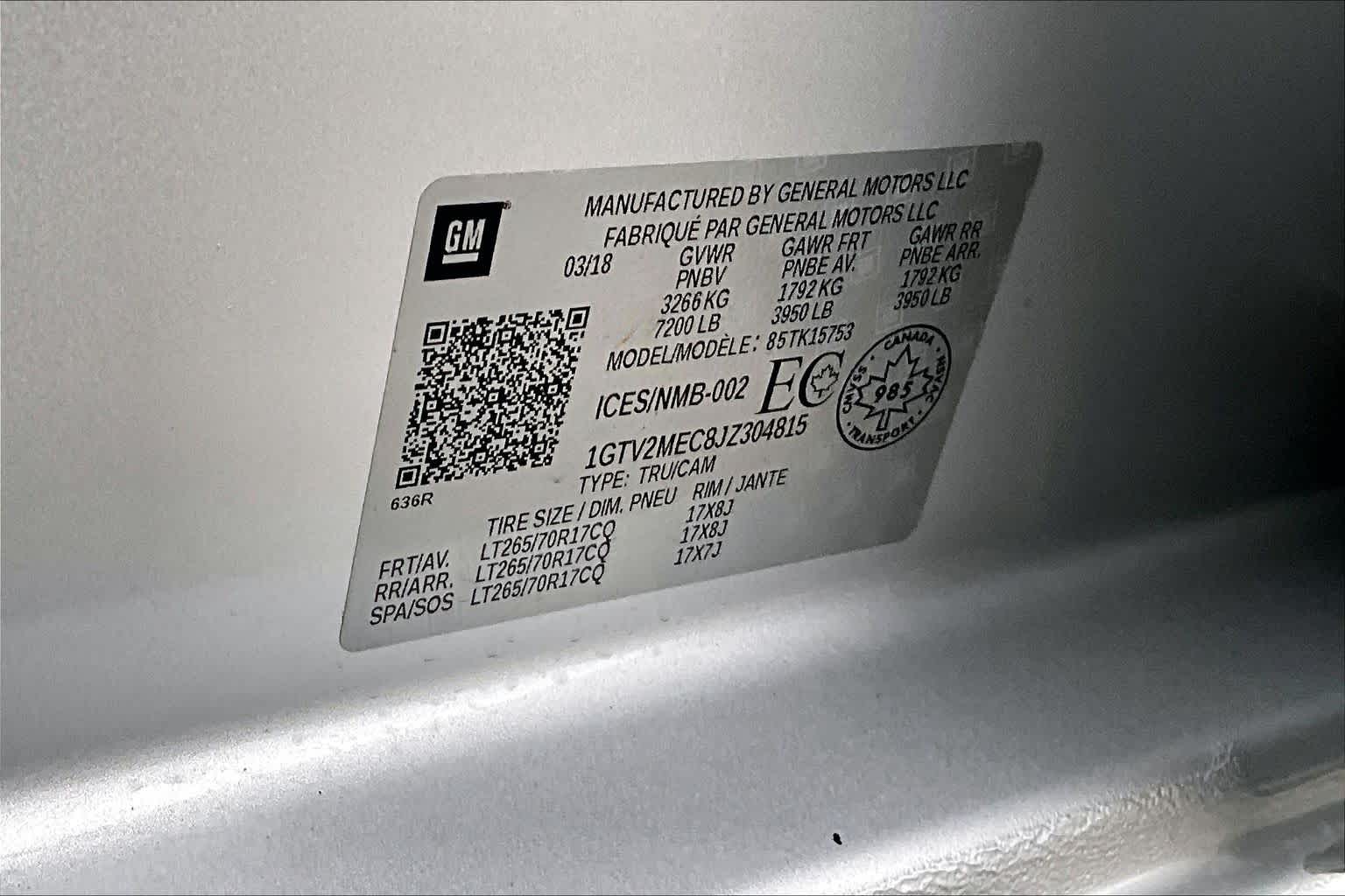 Thumbnail: 2018 GMC Sierra 1500 - 20