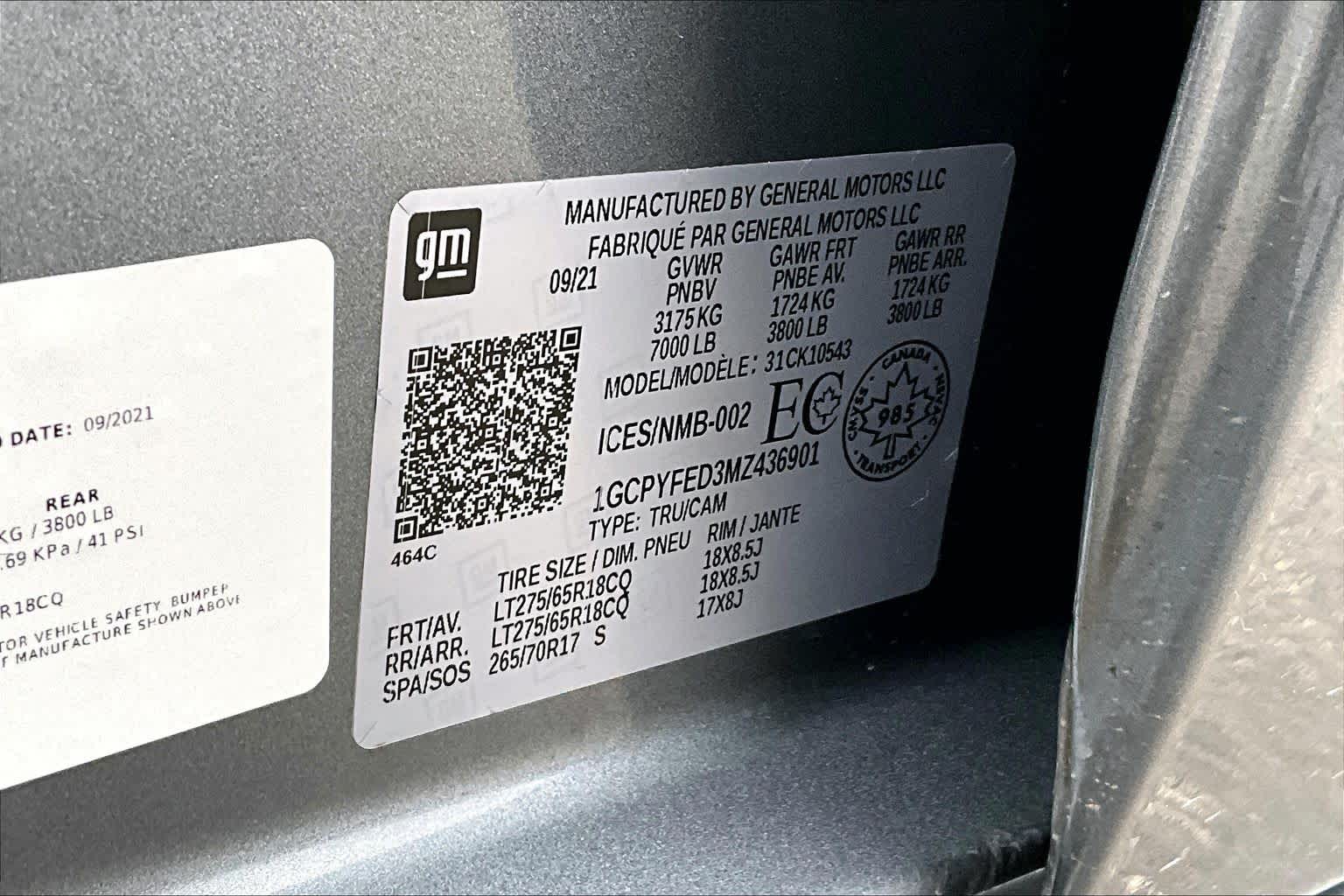 Thumbnail: 2021 Chevrolet Silverado 1500 - 20