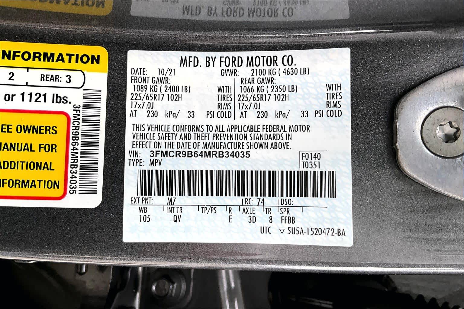 Thumbnail: 2021 Ford Bronco Sport - 20