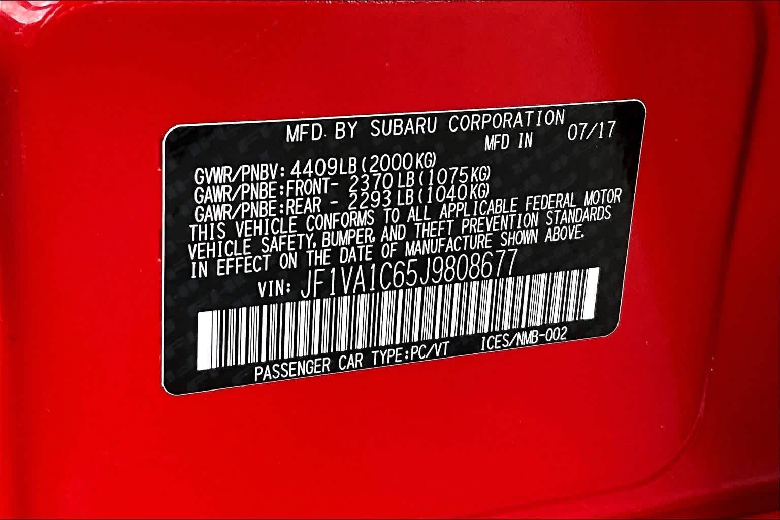 Thumbnail: 2018 Subaru WRX - 20