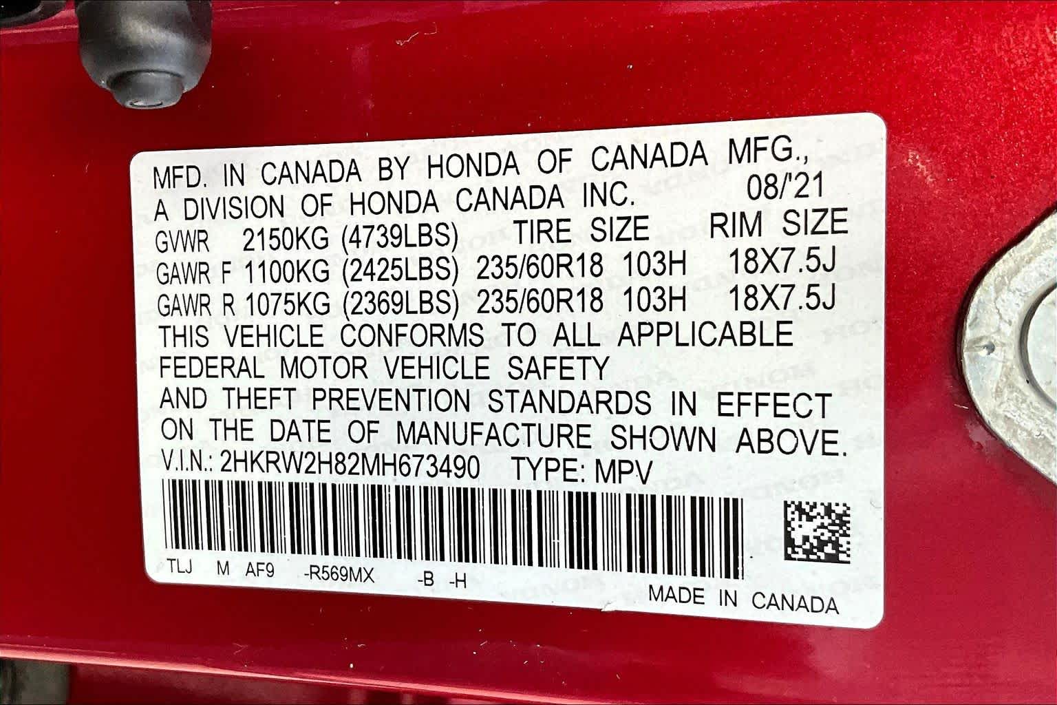 Thumbnail: 2021 Honda CR-V - 20