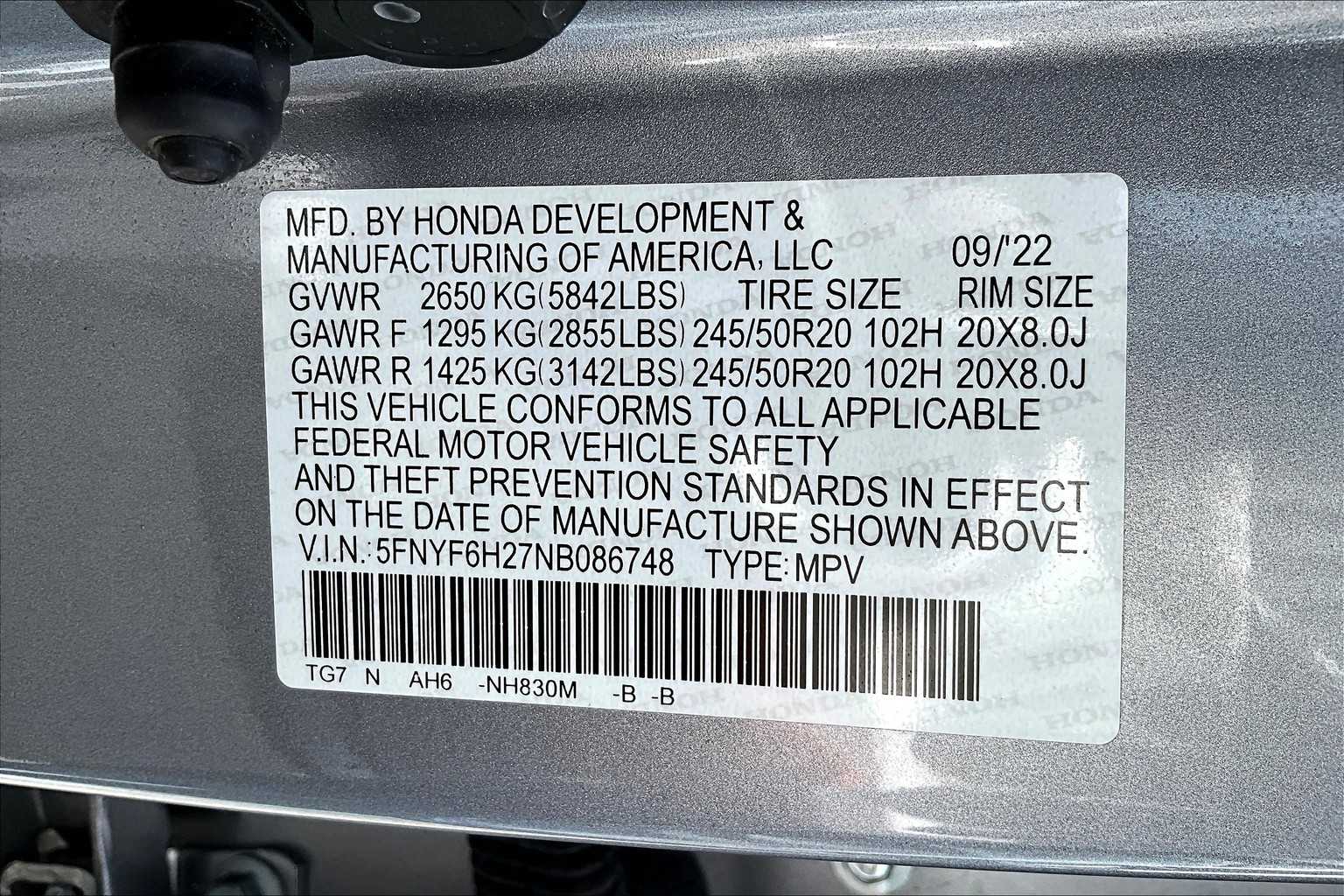 Thumbnail: 2022 Honda Pilot - 20