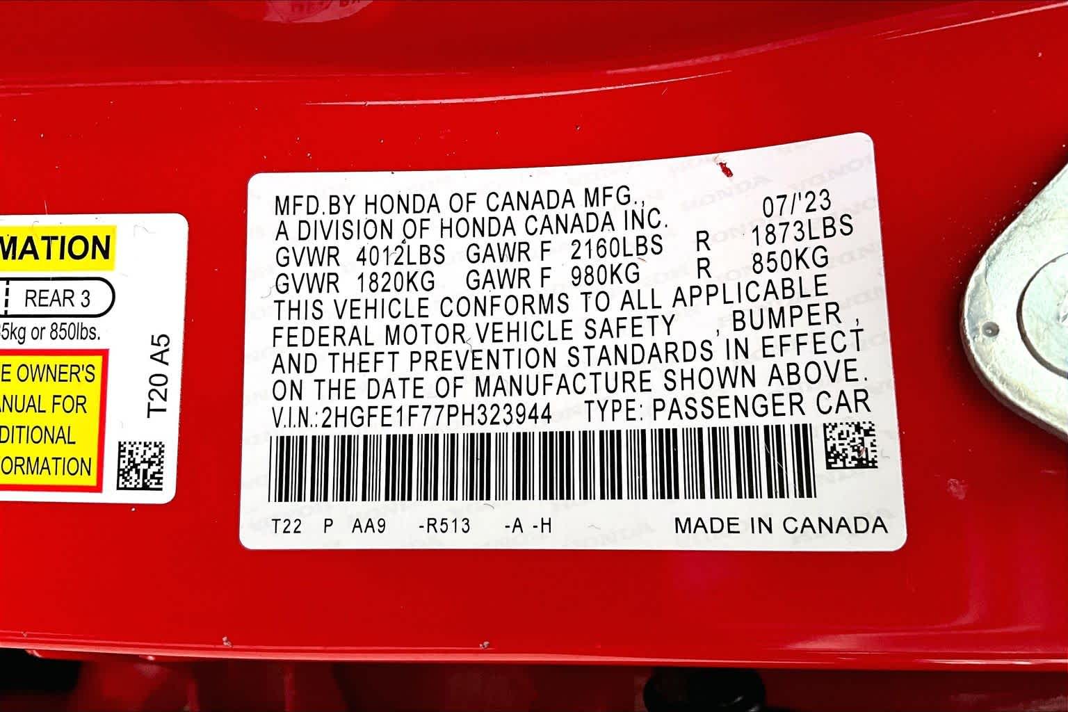 Thumbnail: 2023 Honda Civic - 20