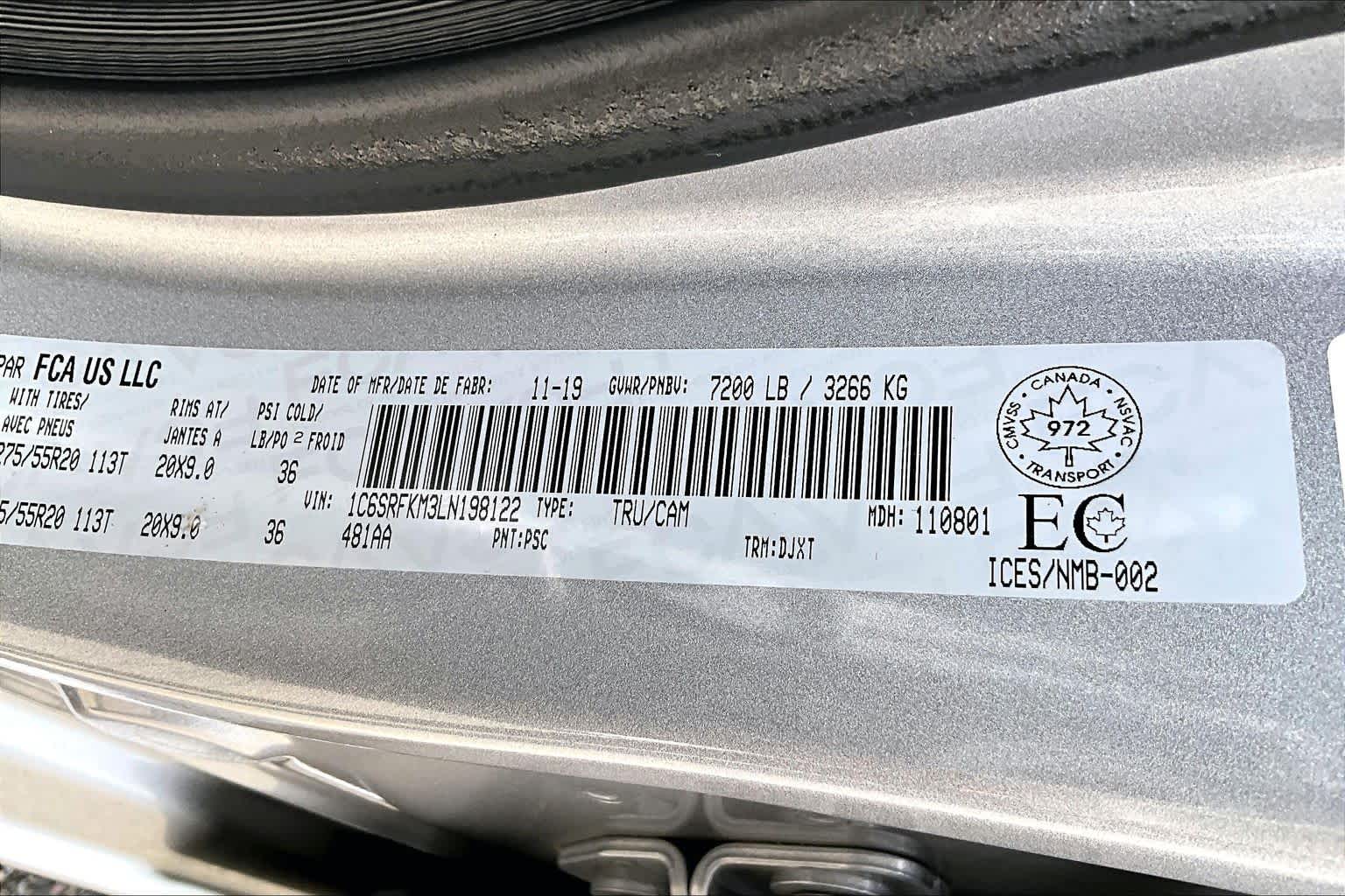 Thumbnail: 2020 RAM 1500 - 20