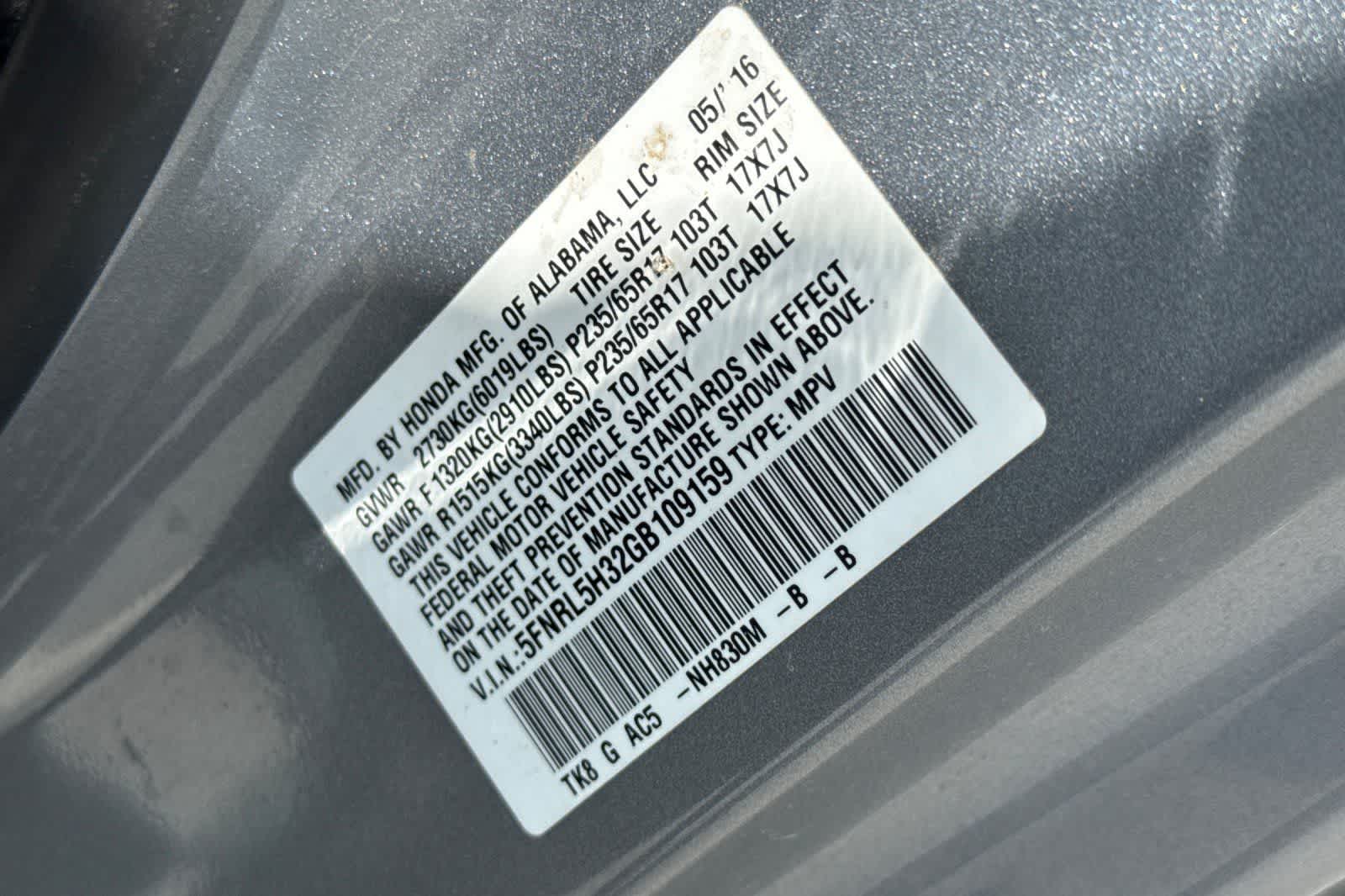 Thumbnail: 2016 Honda Odyssey - 31
