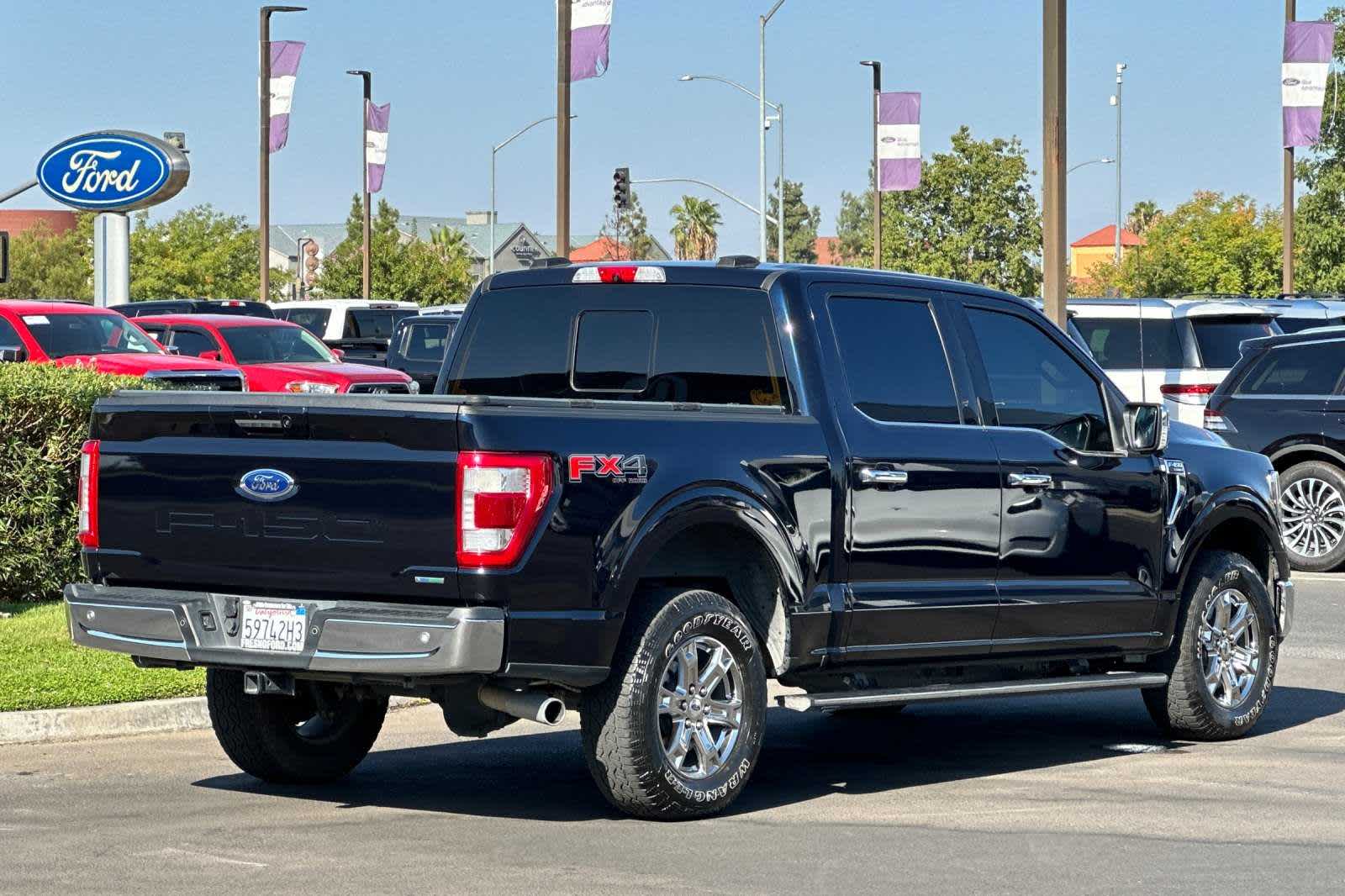 Certified 2021 Ford F-150 Lariat with VIN 1FTFW1E87MFC35219 for sale in Fresno, CA